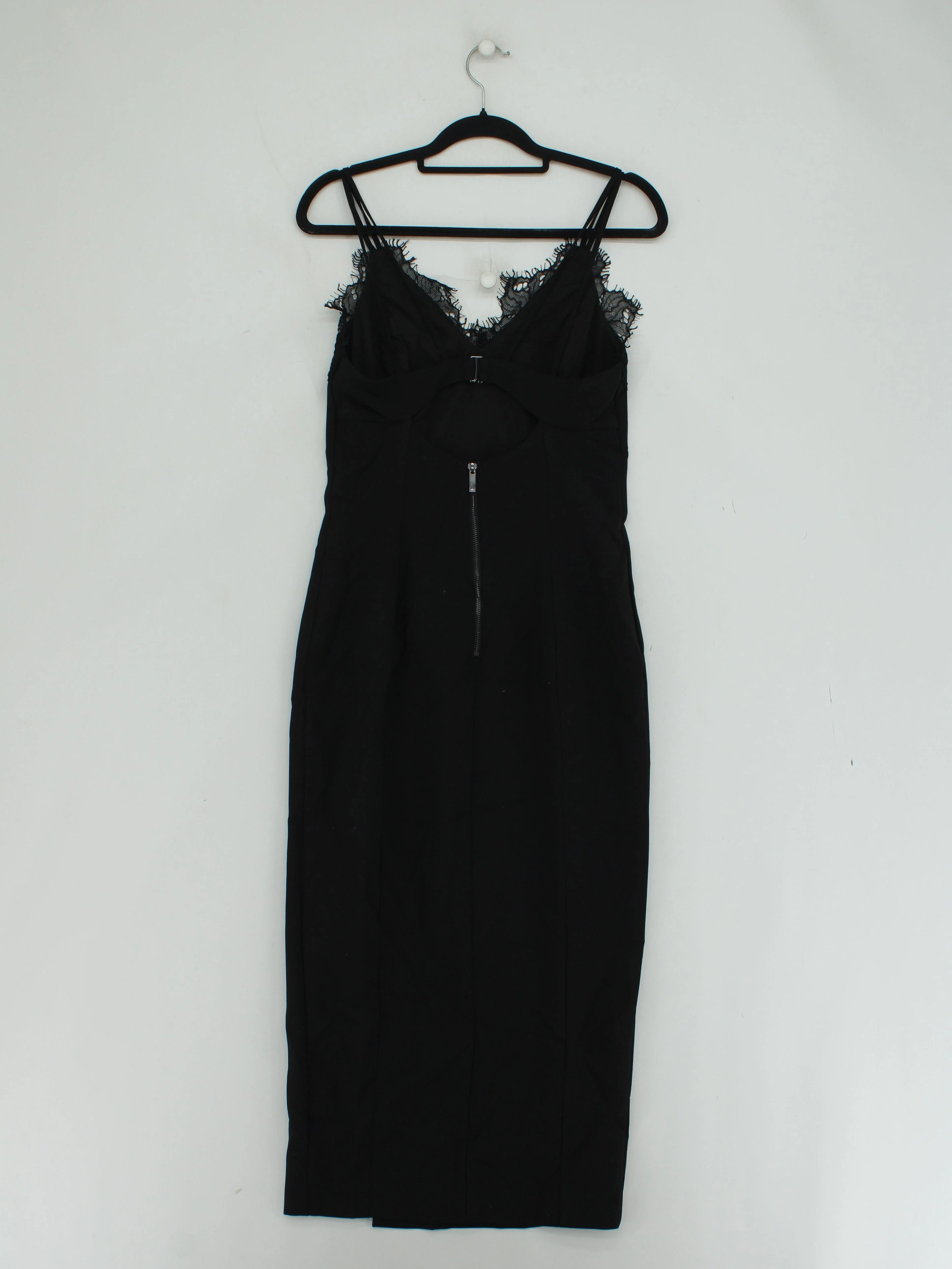 Karen Millen Slip Midi Dress UK10 in Black RRP £199 - Image 2