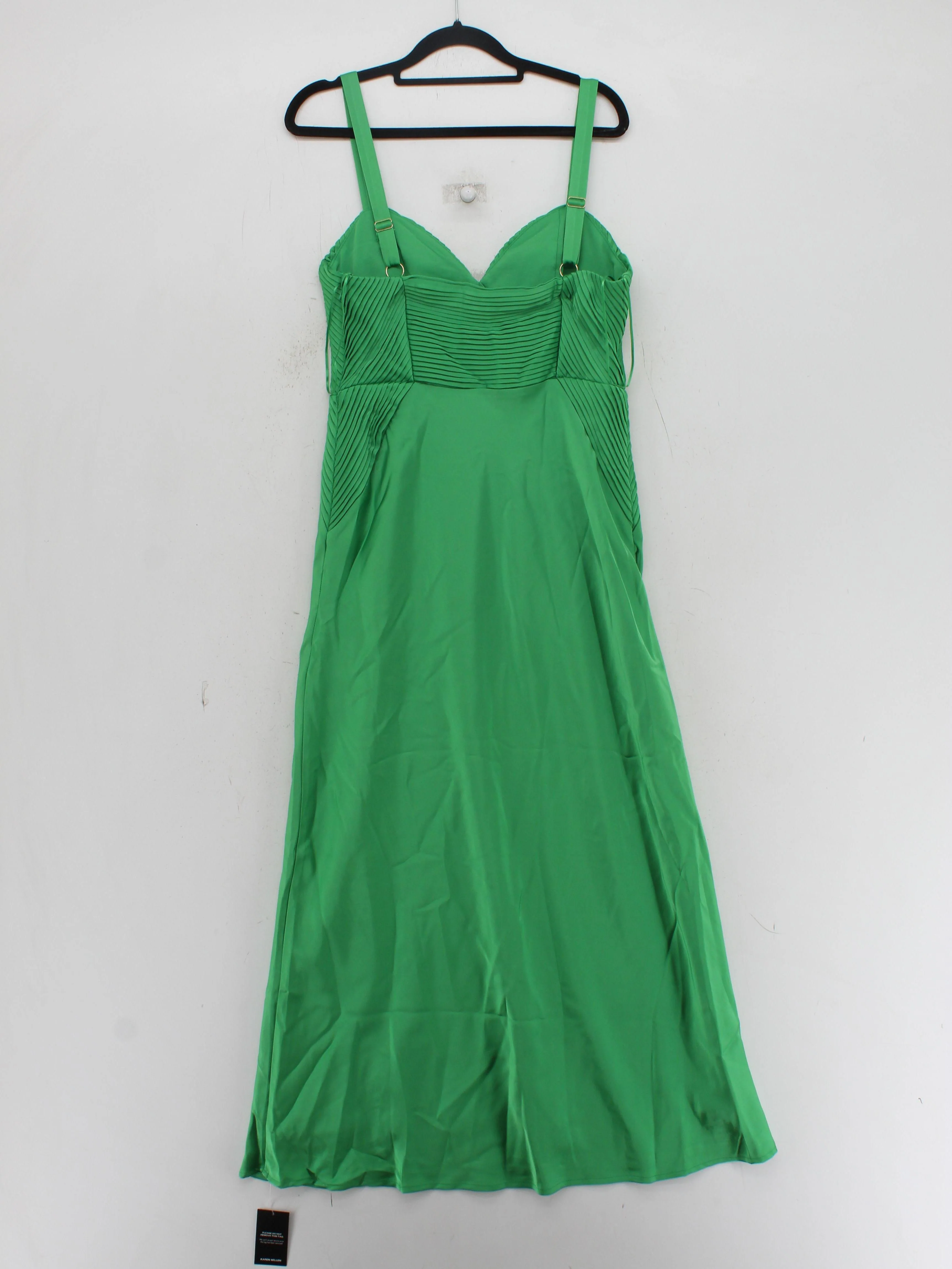 Karen Millen Slip Midi Dress UK10 in Green RRP £149 - Image 2
