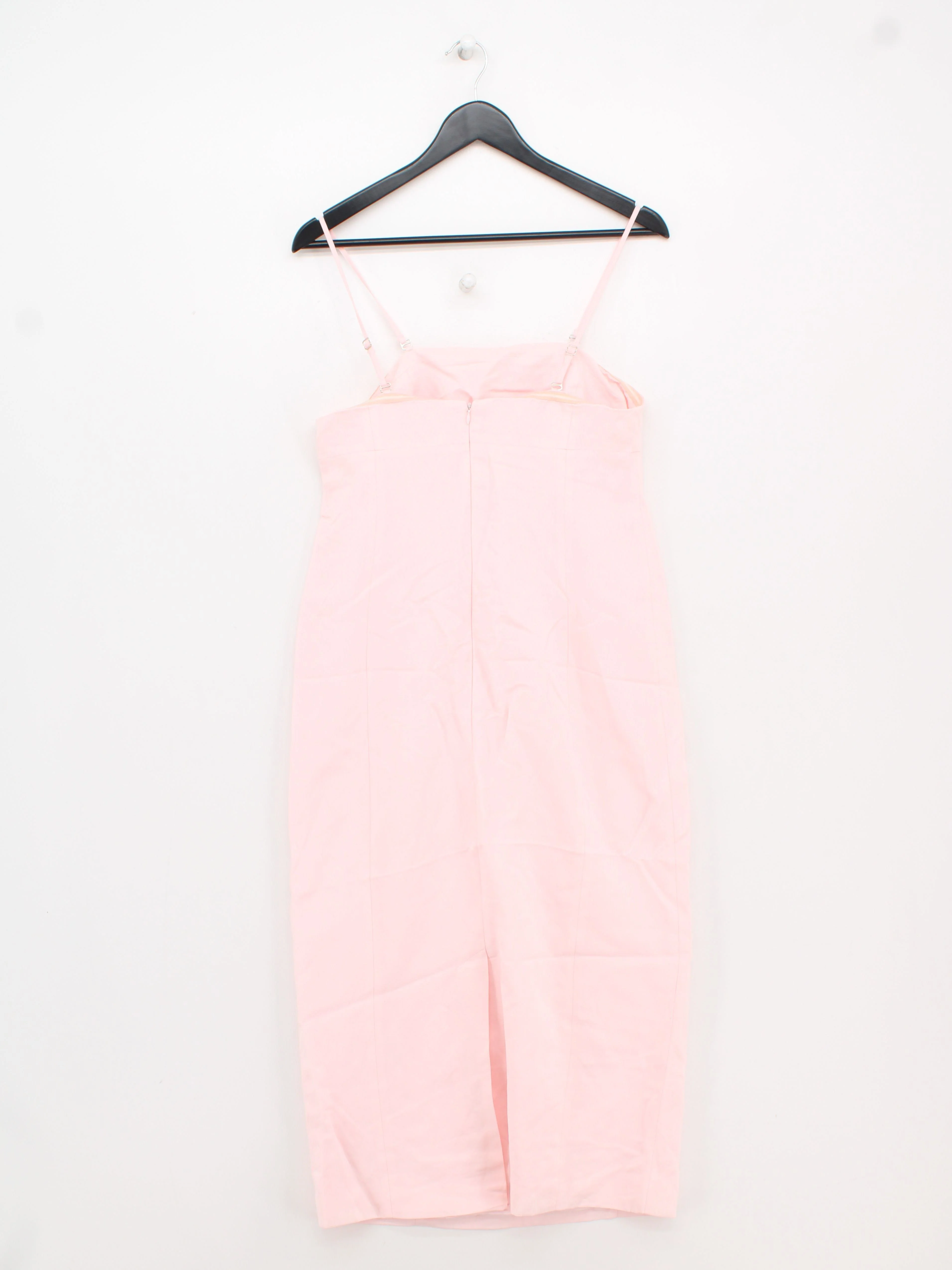 Karen Millen Slip Midi Dress UK10 in Pink RRP £229 - Image 2