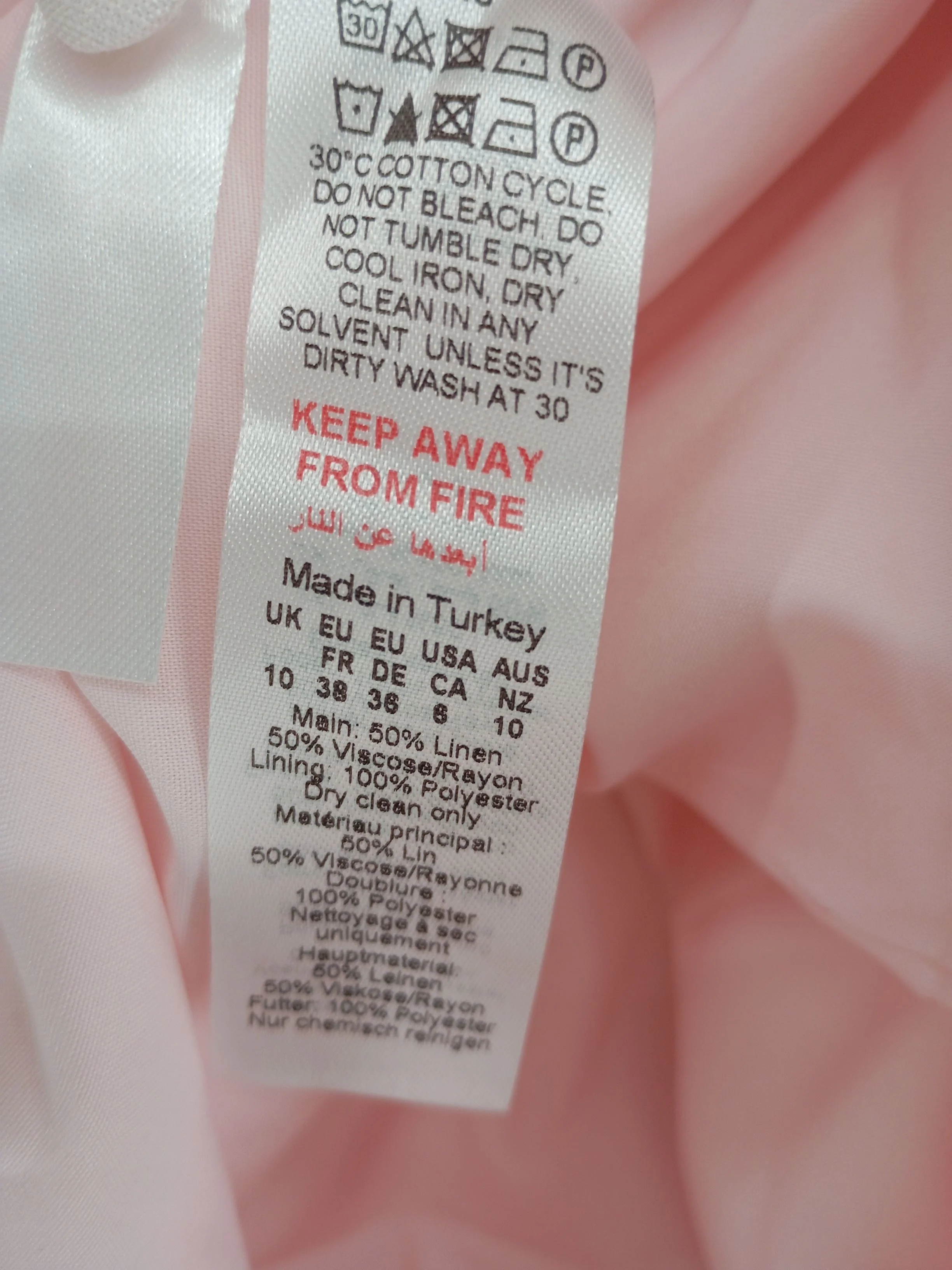 Karen Millen Slip Midi Dress UK10 in Pink RRP £229 - Image 6