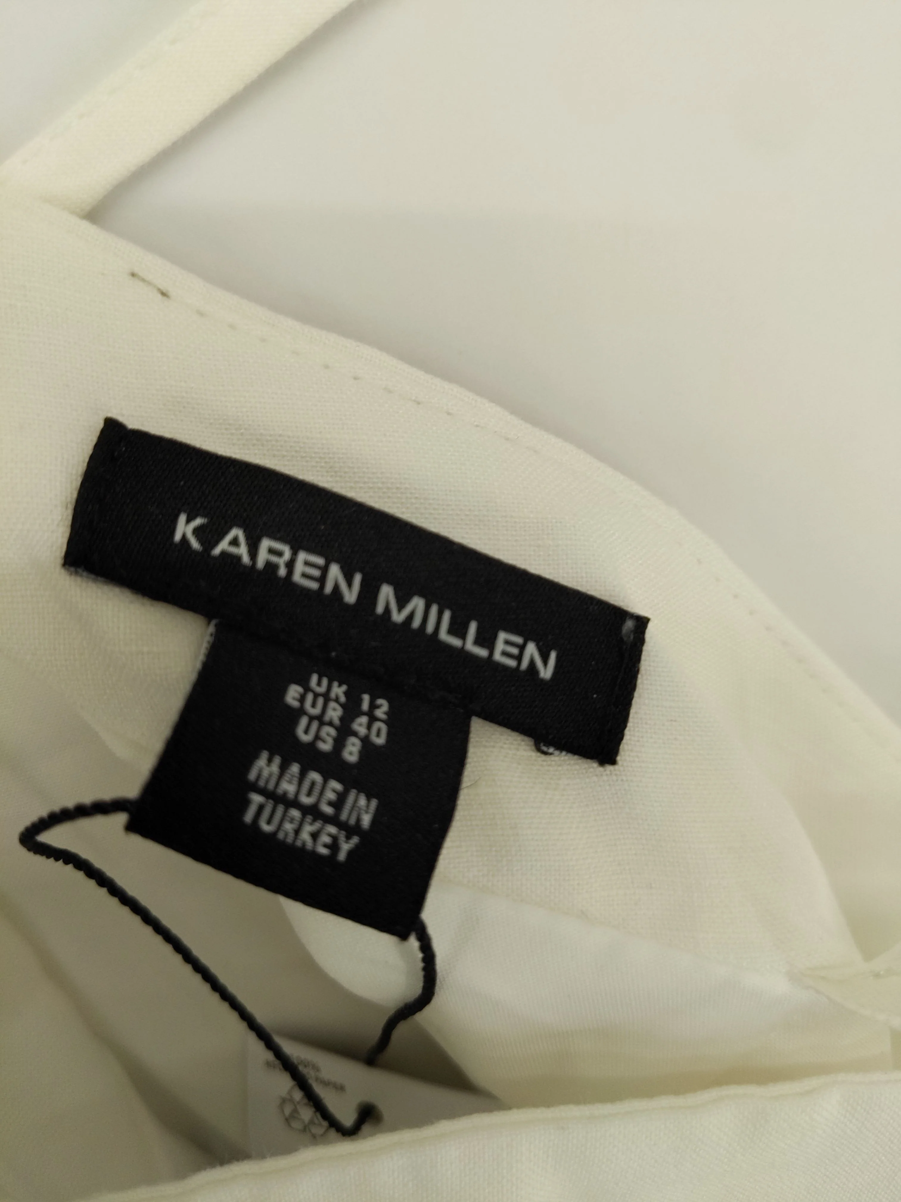 Karen Millen Slip Midi Dress UK12 in White RRP £259 - Image 7