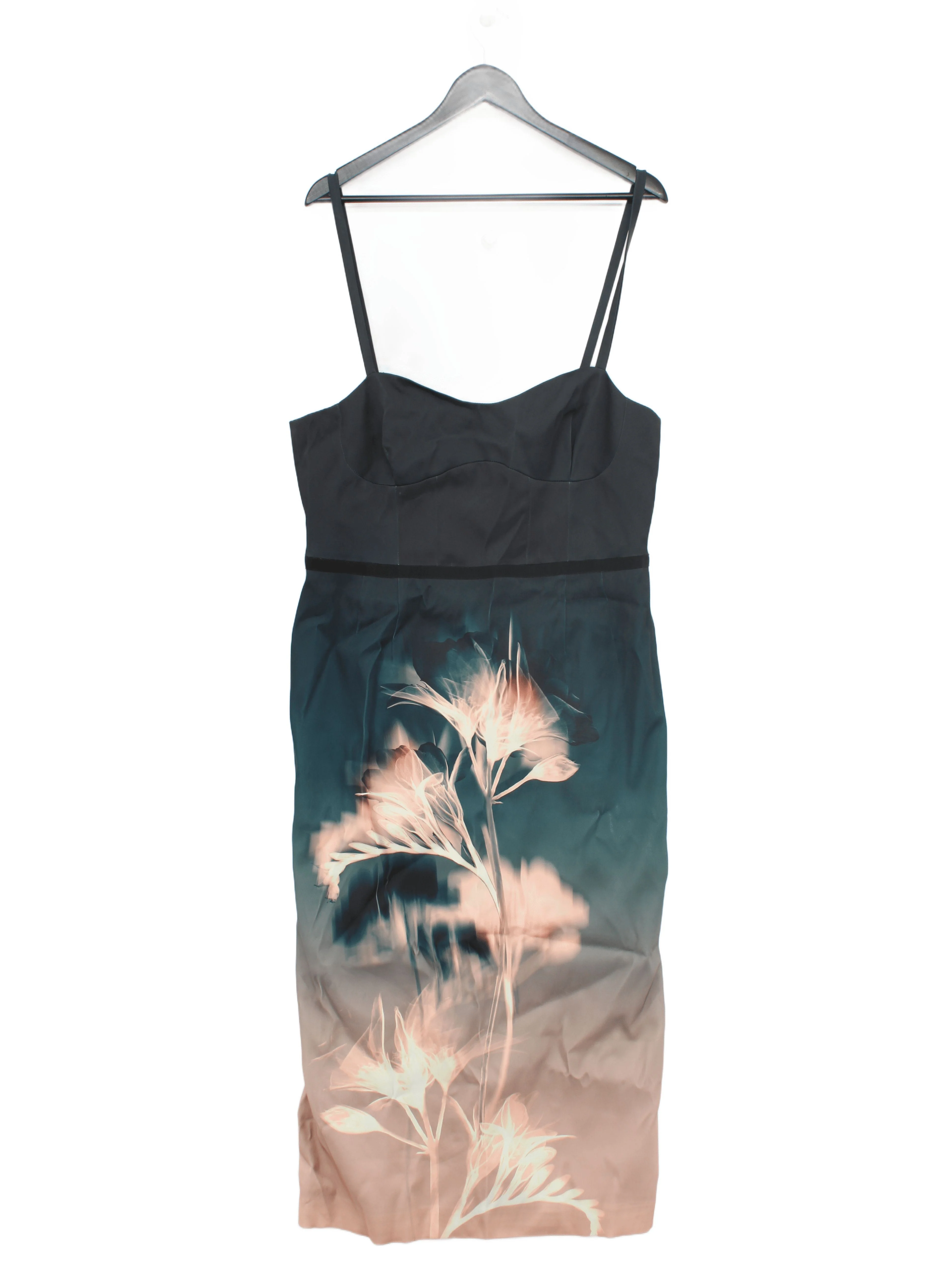 Karen Millen Slip Midi Dress UK16 in Multi RRP £249