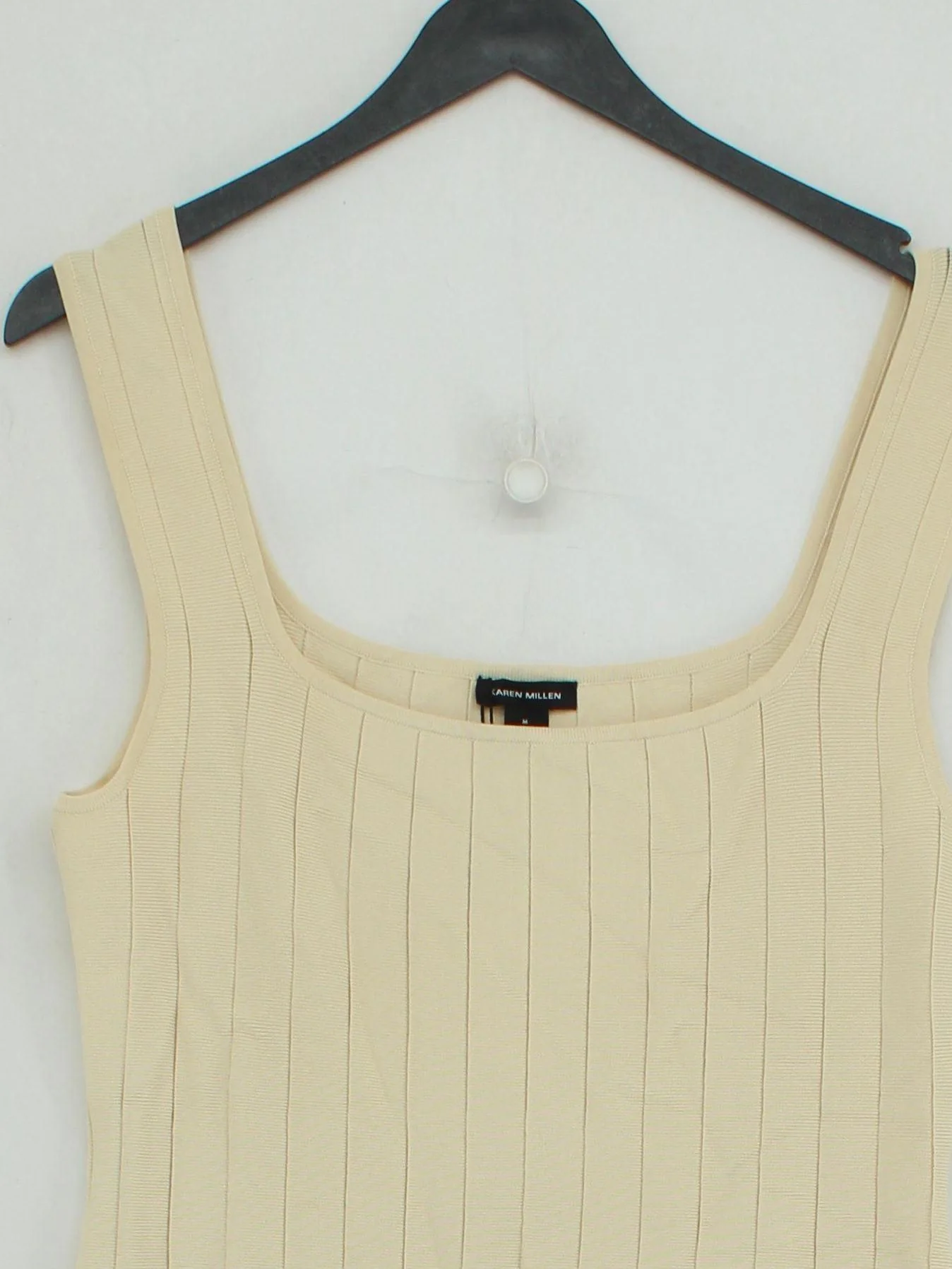 Karen Millen Tank Midi Dress M in Cream RRP £129 - Image 3