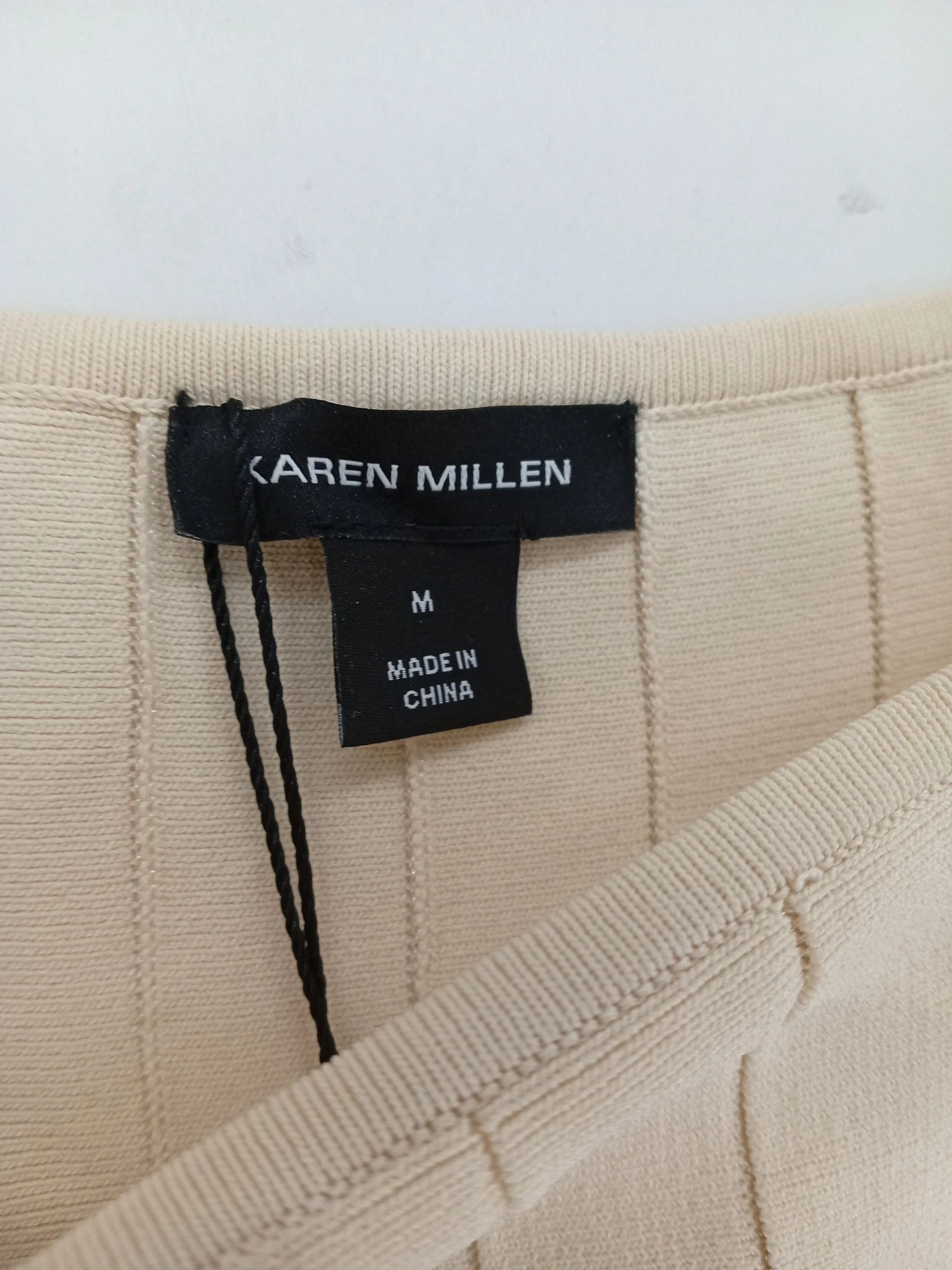 Karen Millen Tank Midi Dress M in Cream RRP £129 - Image 6