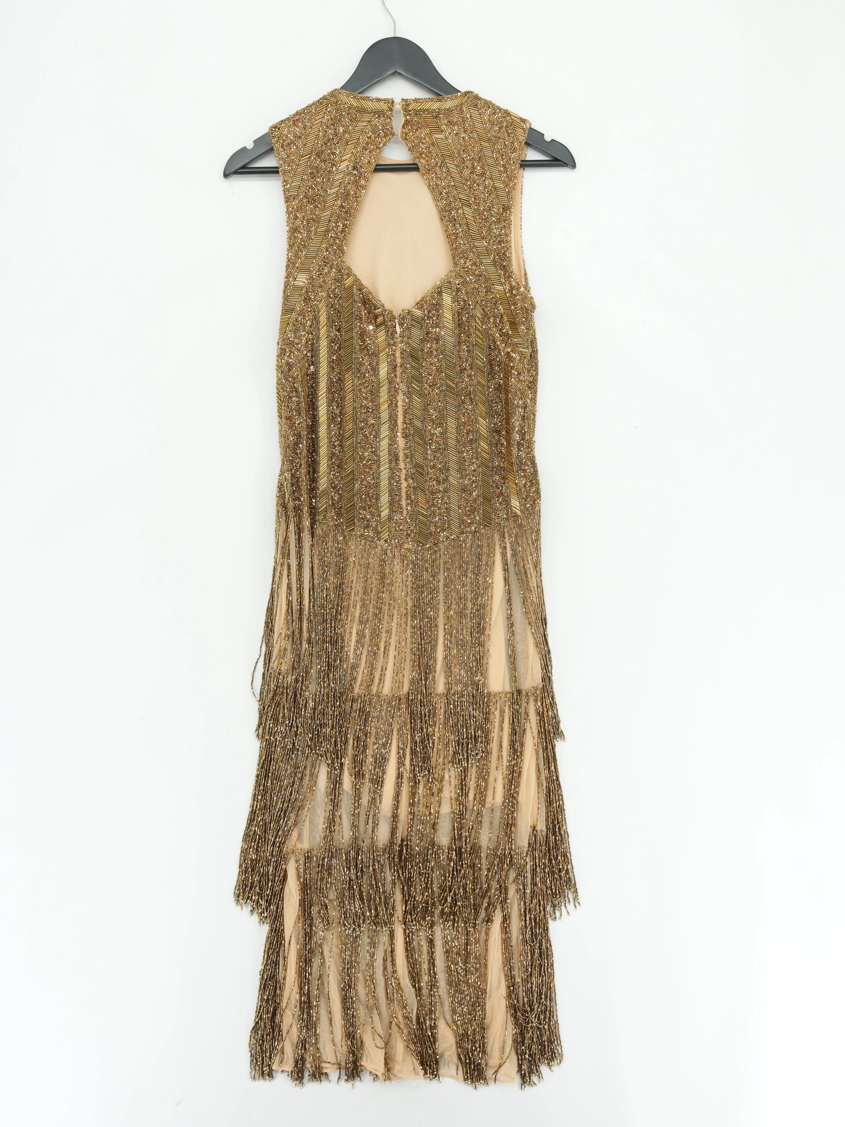 Karen Millen Tank Midi Dress UK10 in Gold RRP £469 - Image 2