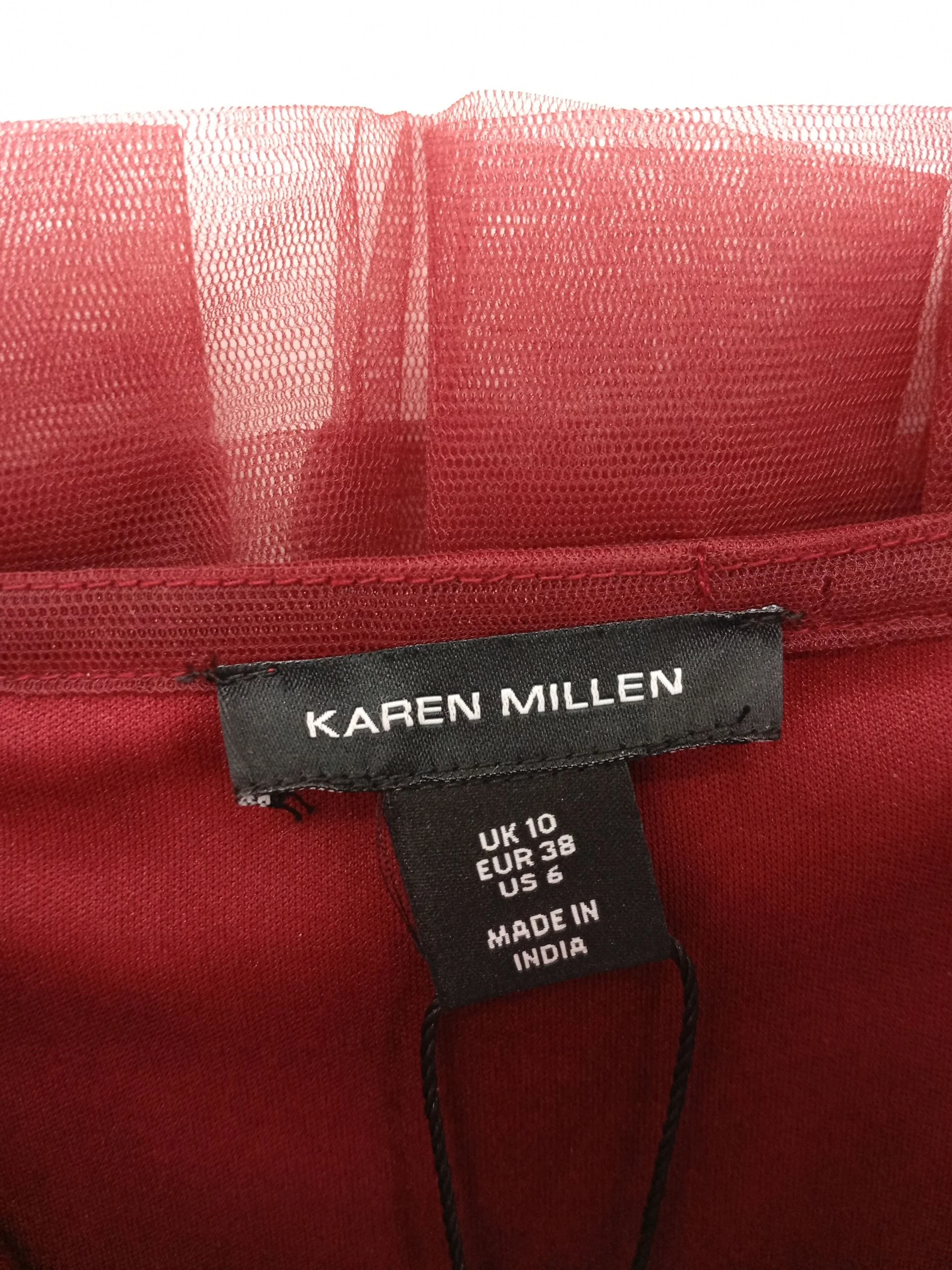 Karen Millen Tank Midi Dress UK10 in Red RRP £169 - Image 5