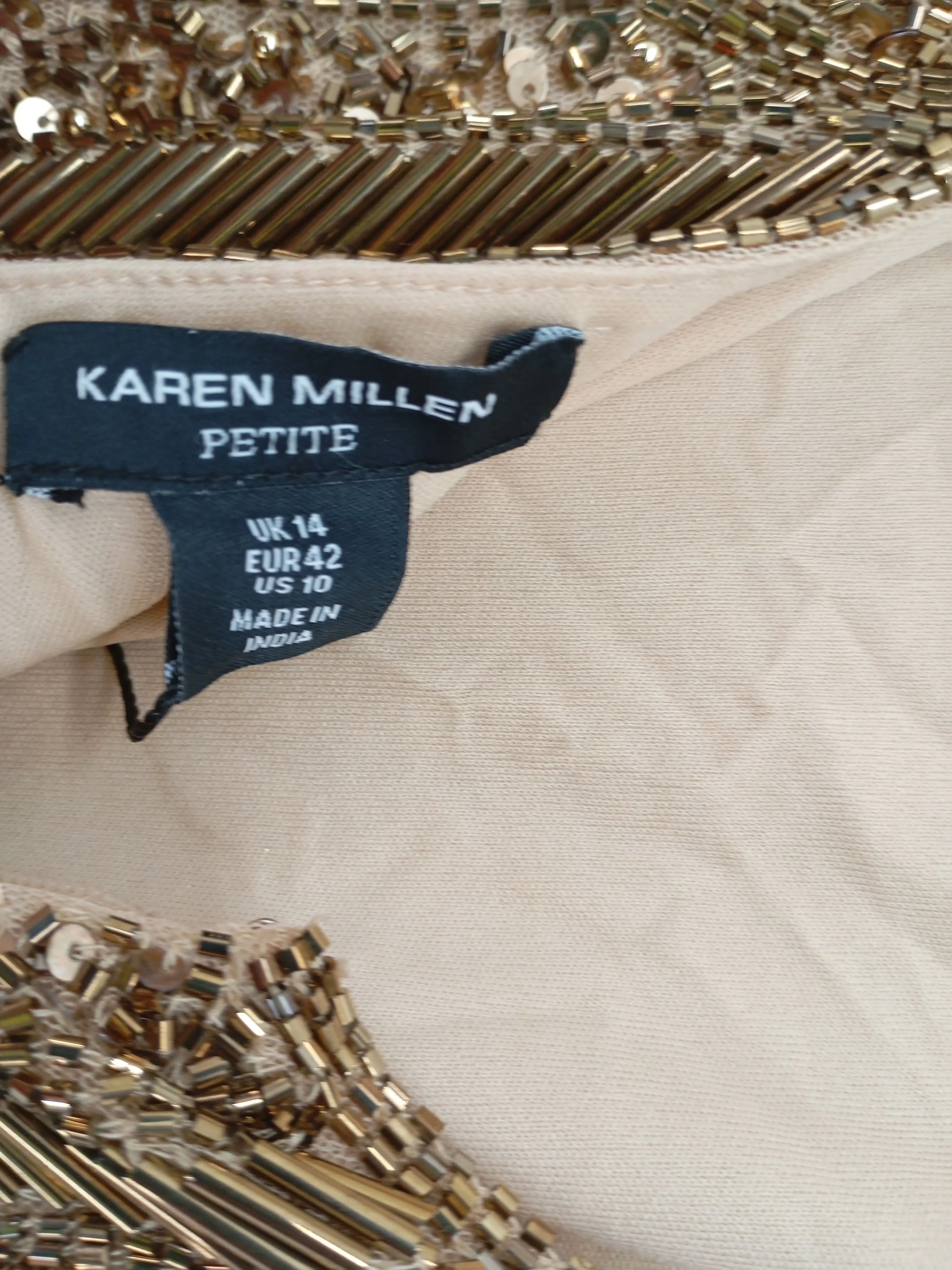 Karen Millen Tank Midi Dress UK14 in Gold RRP £469 - Image 6