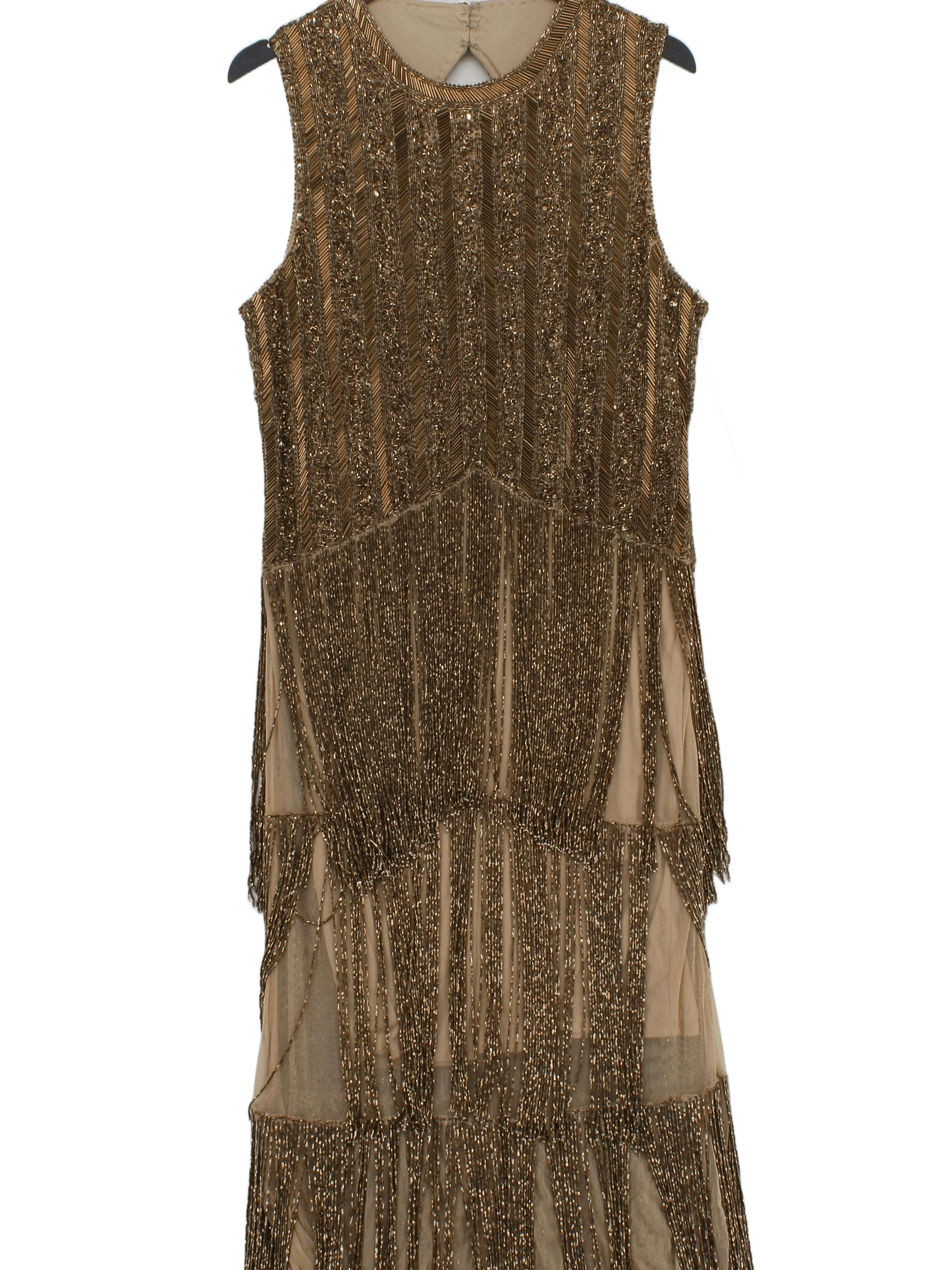 Karen Millen Tank Midi Dress UK16 in Gold RRP £469