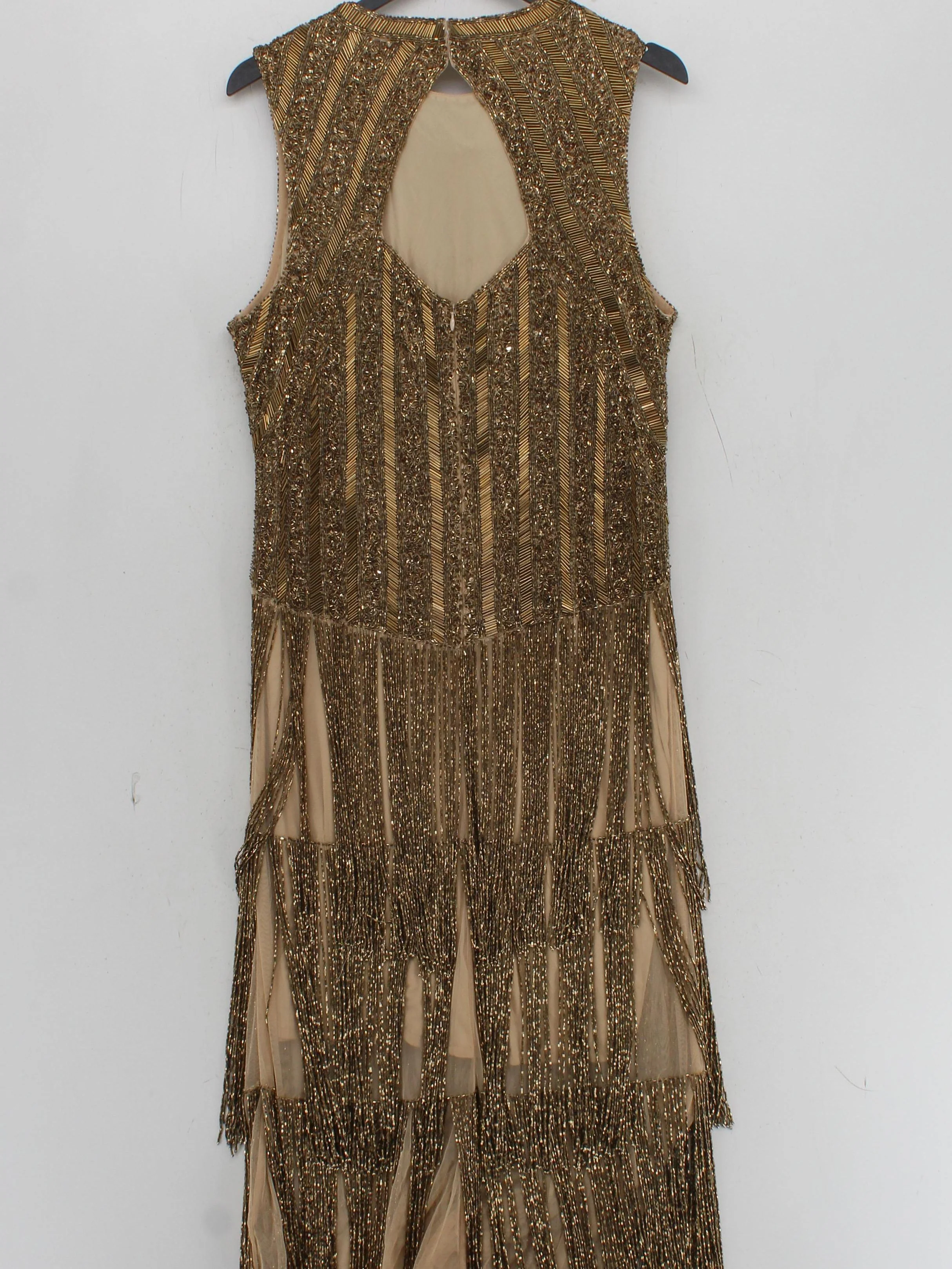 Karen Millen Tank Midi Dress UK16 in Gold RRP £469 - Image 2