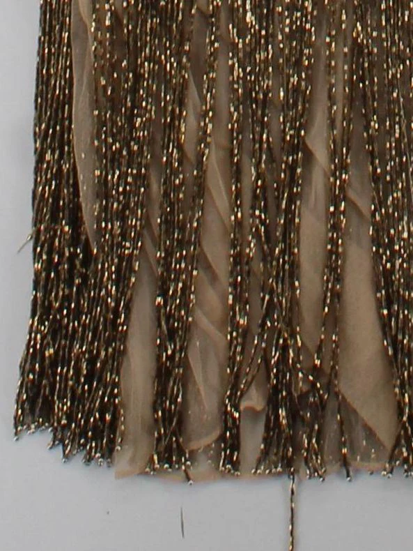 Karen Millen Tank Midi Dress UK16 in Gold RRP £469 - Image 4