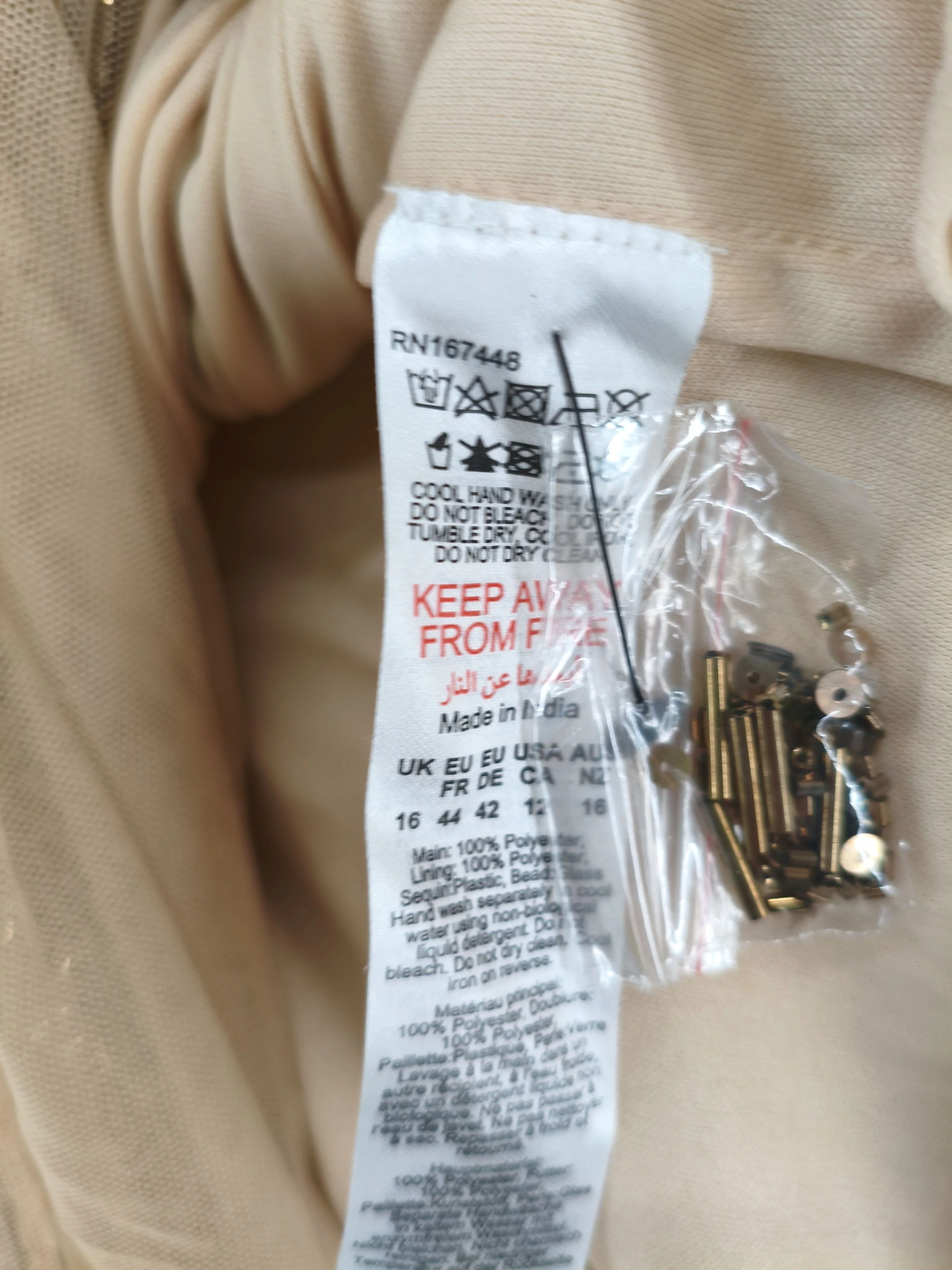 Karen Millen Tank Midi Dress UK16 in Gold RRP £469 - Image 6