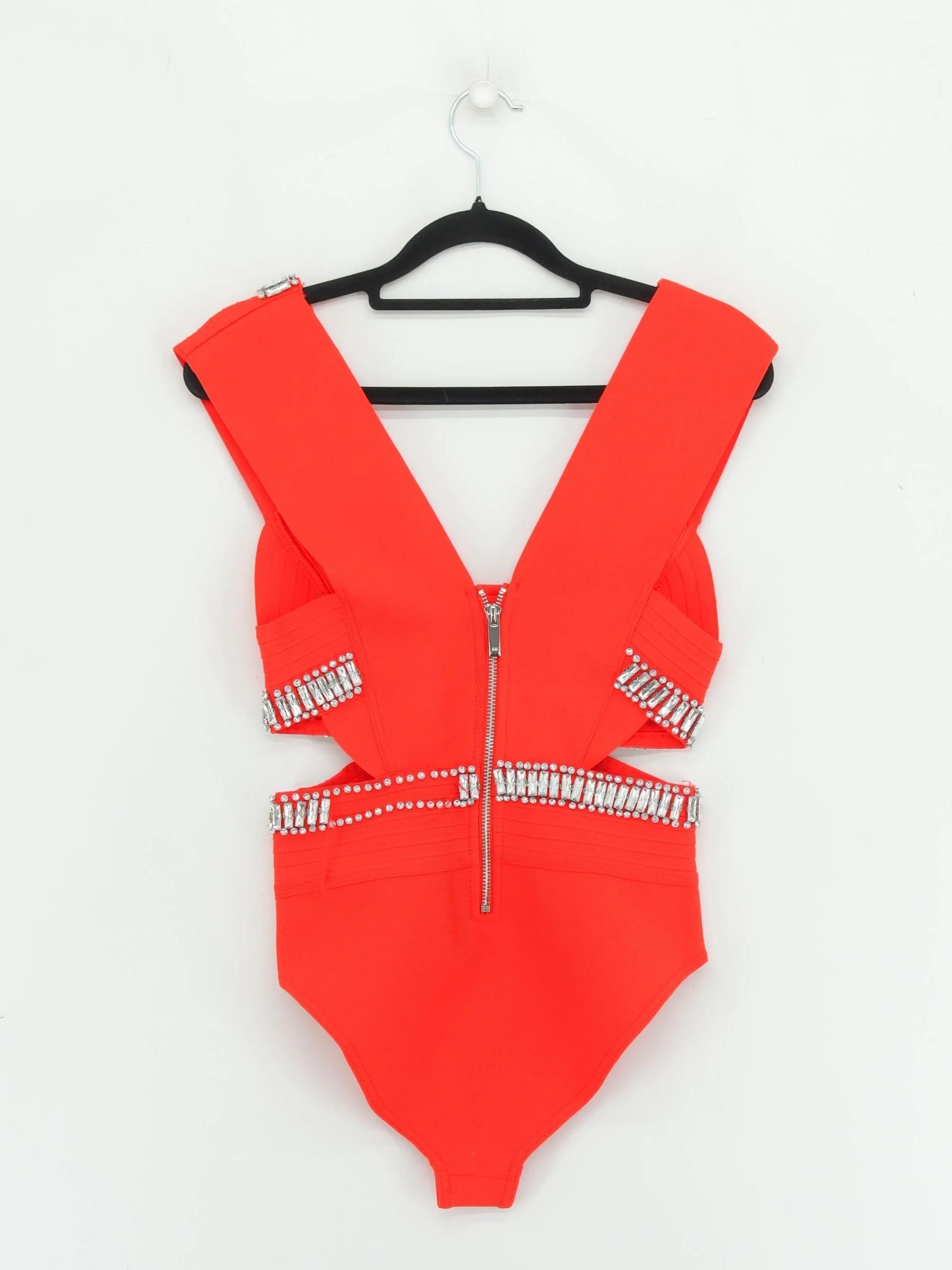 Karen Millen thong tummy control one-piece swimsuit in red RRP £99 - Image 2