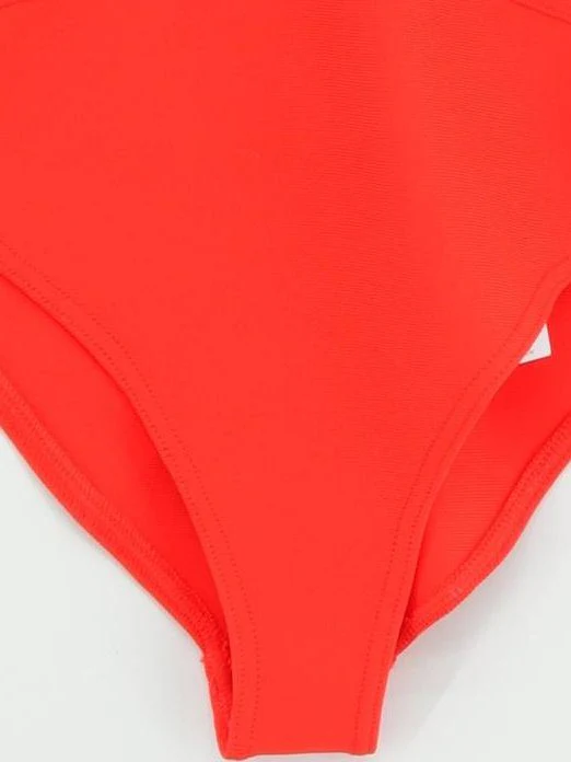Karen Millen thong tummy control one-piece swimsuit in red RRP £99 - Image 4