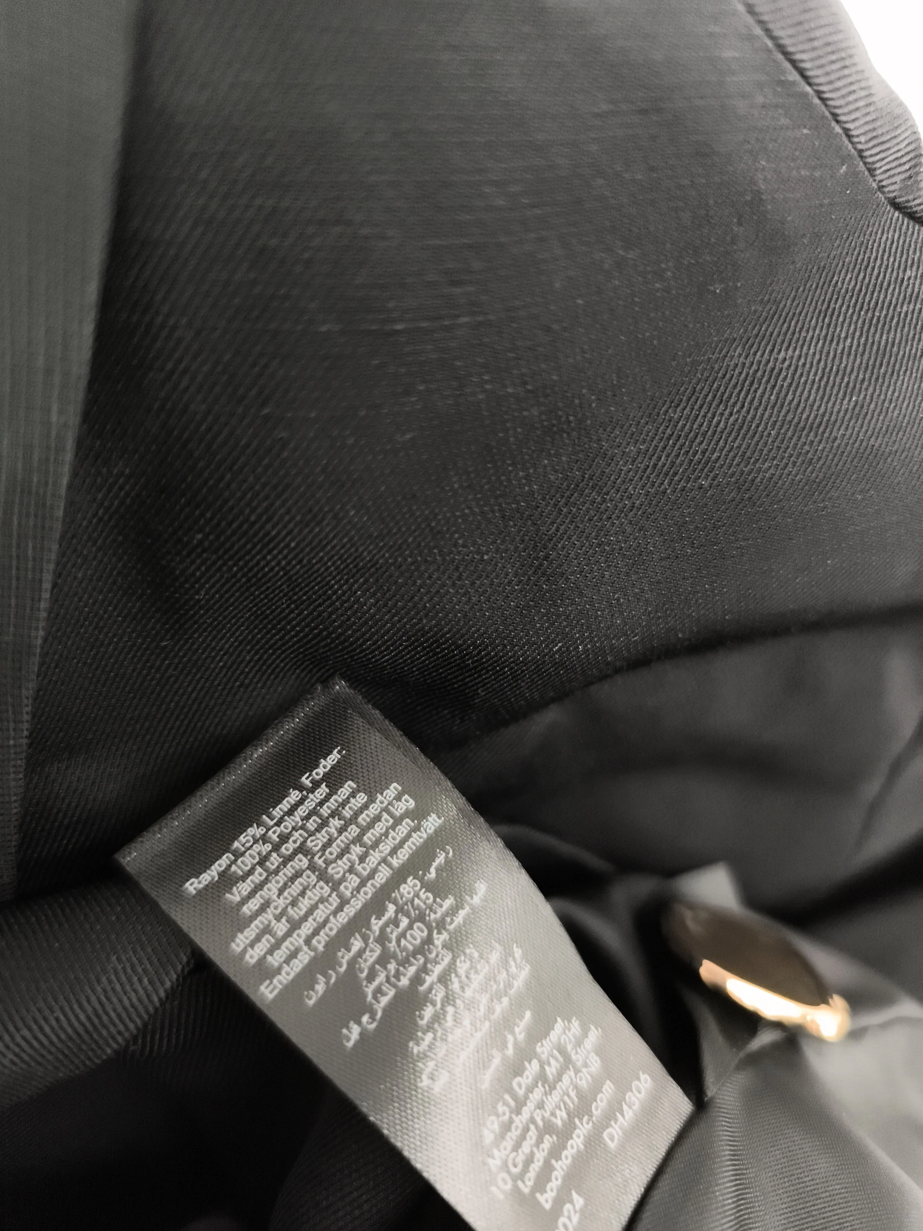 Karen Millen Women's Blazer UK 10 Black Rayon with Polyester Overcoat - Image 7