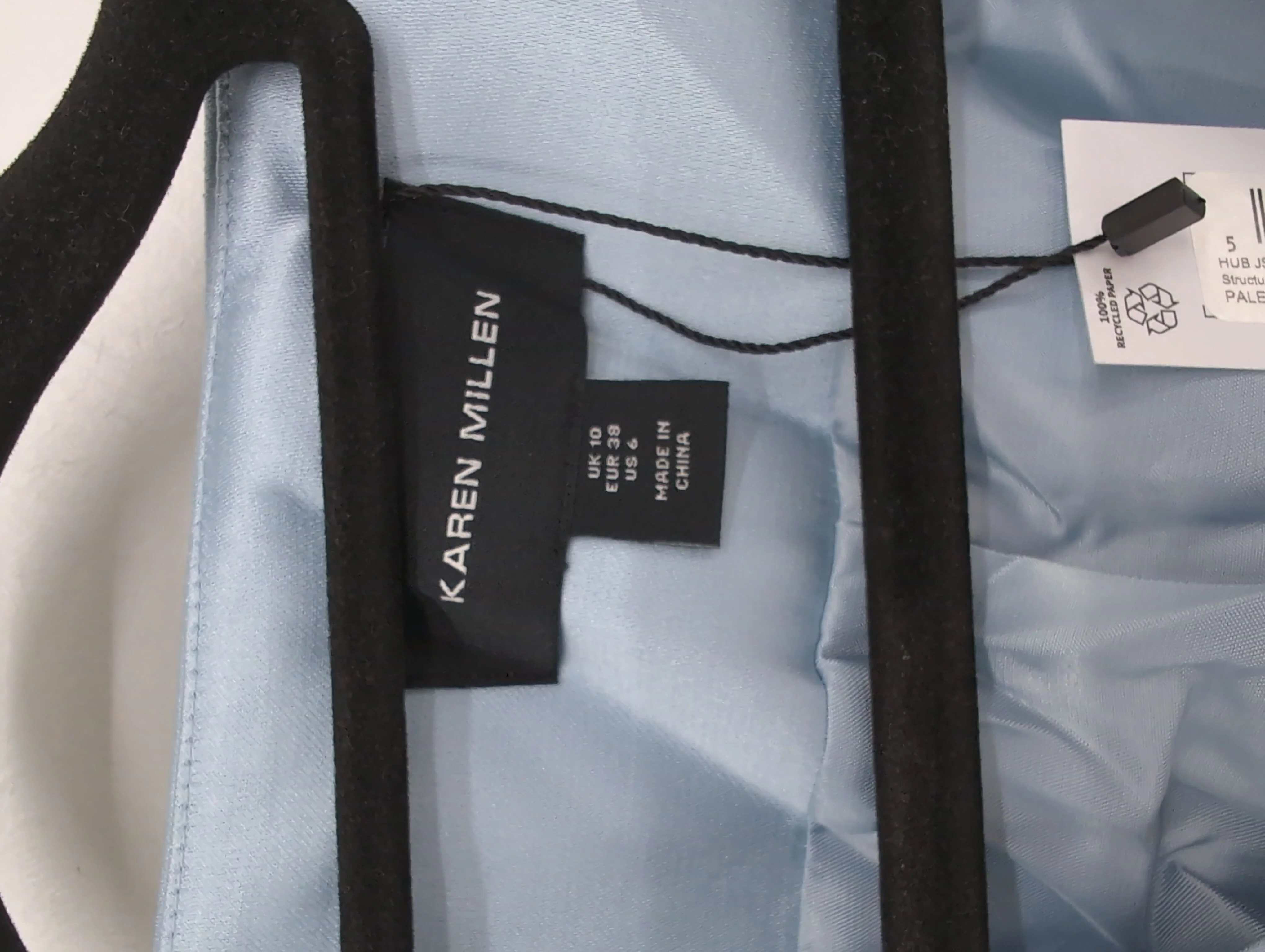 Karen Millen Women's Blazer UK 10 Blue Polyester with Viscose Overcoat - Image 6