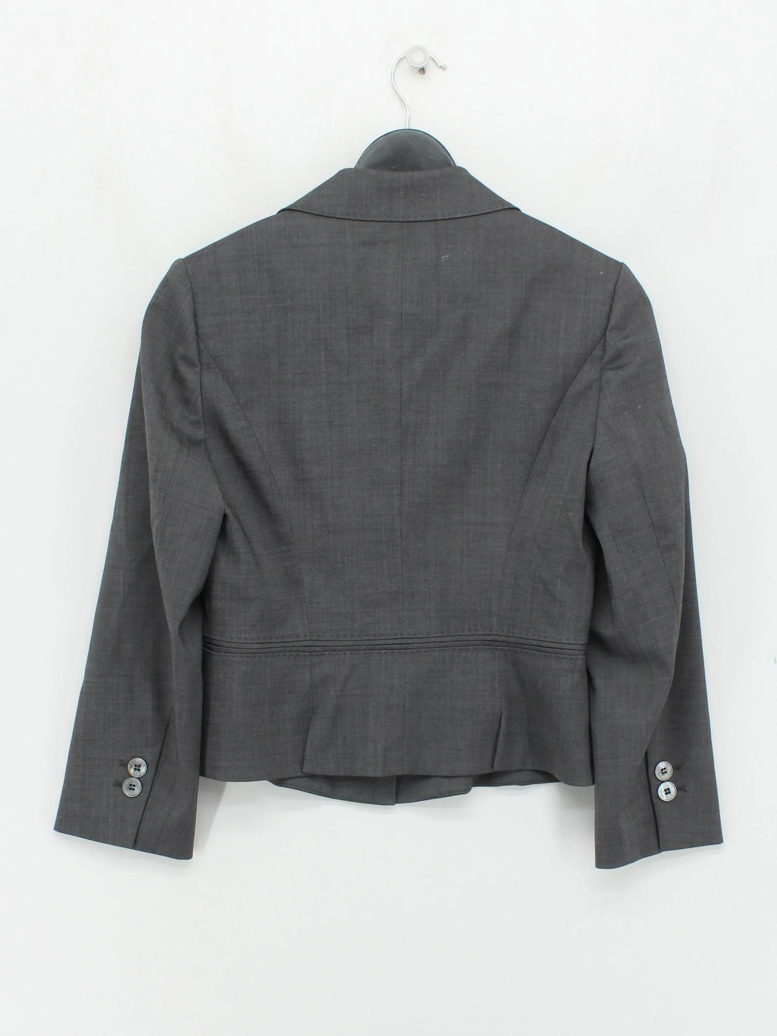 Karen Millen Women's Blazer UK 10 Grey Wool with Elastane Overcoat - Image 2