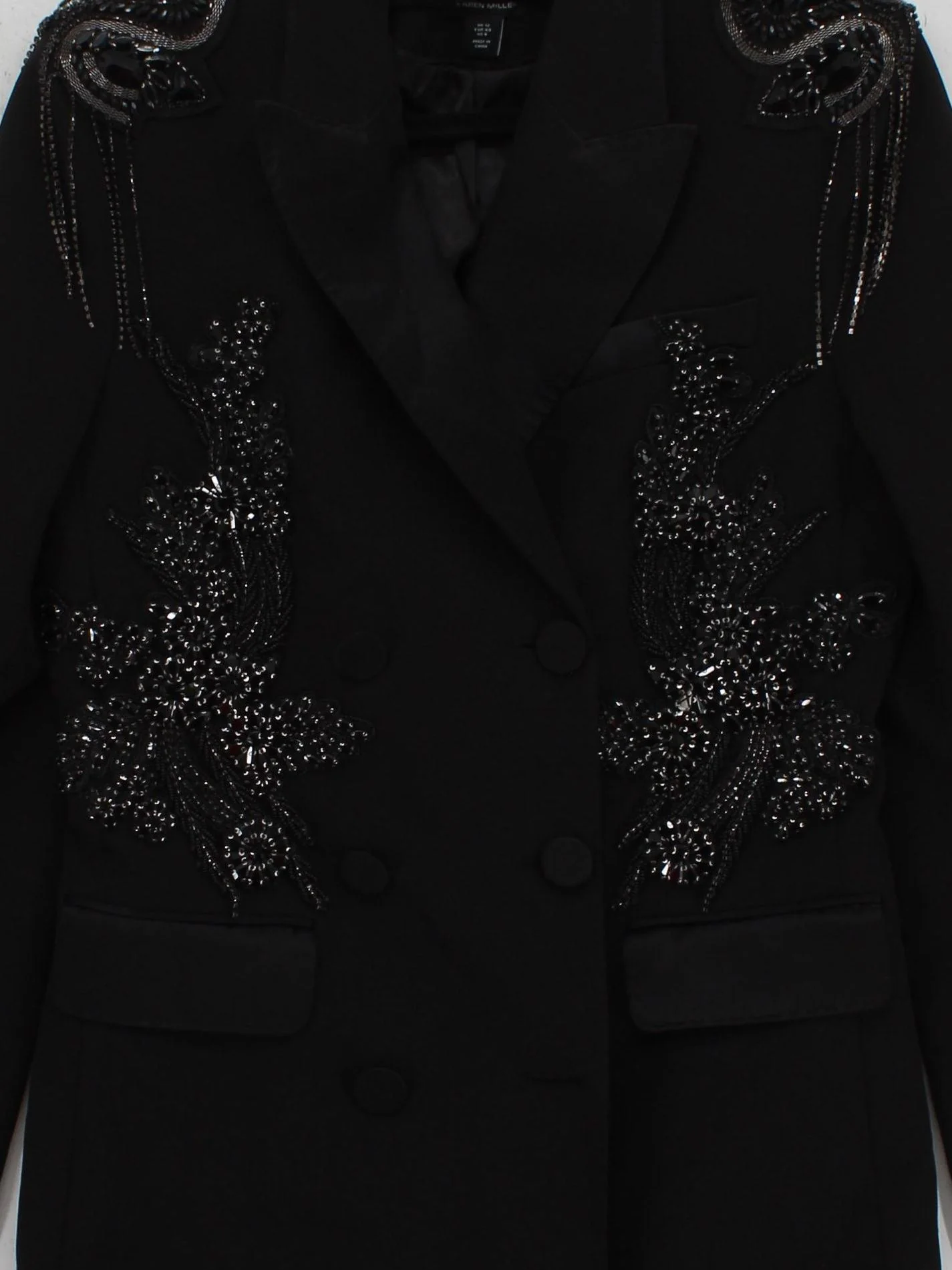 Karen Millen Women's Blazer UK 12 Black Polyester - Image 3