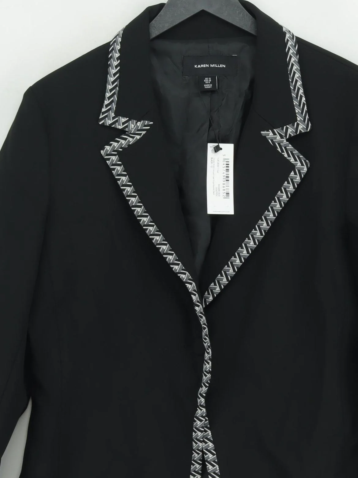 Karen Millen Women's Blazer UK 12 Black Polyester New with tags - Image 3
