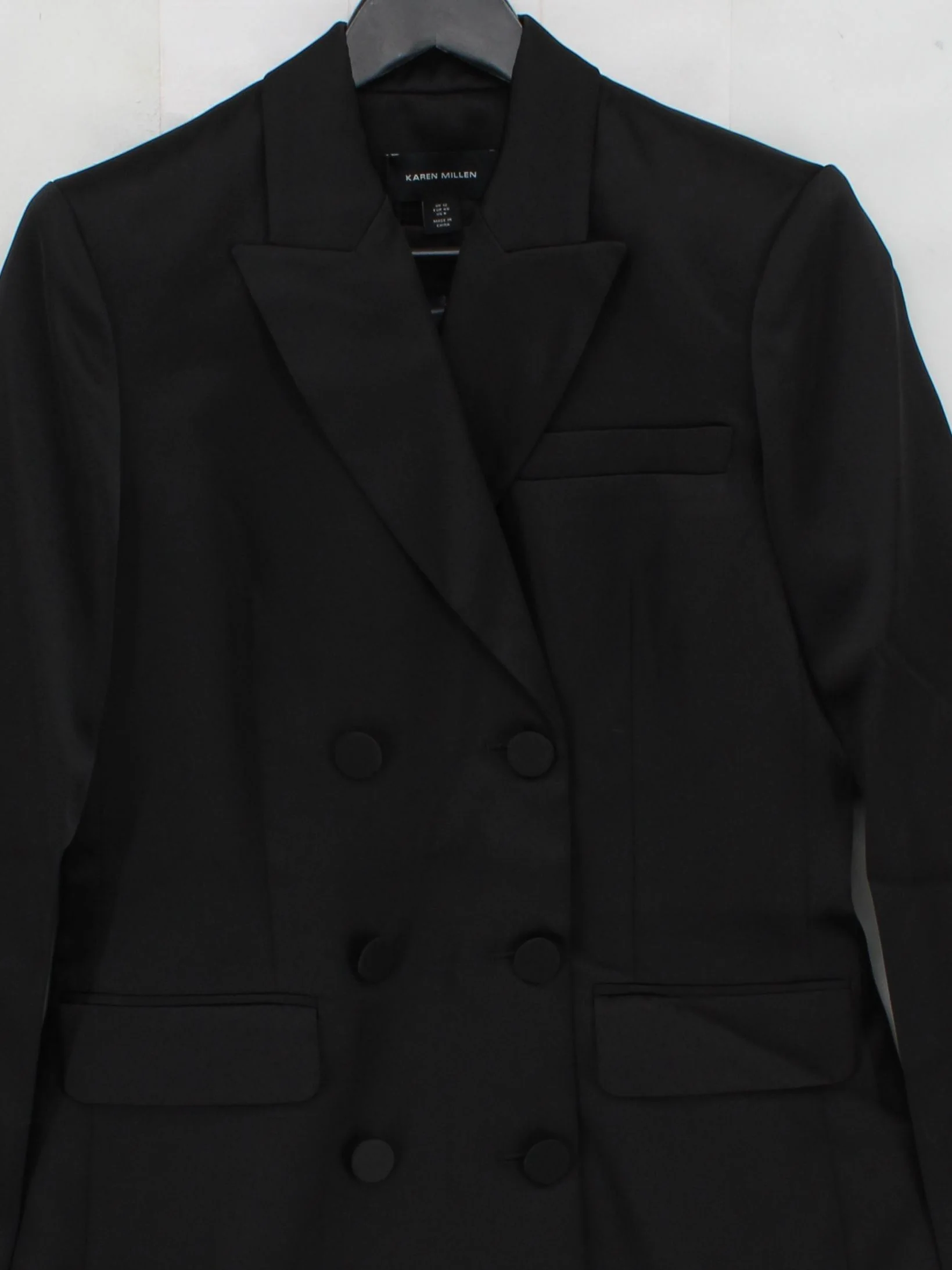 Karen Millen Women's Blazer UK 12 Black Polyester New with tags - Image 4