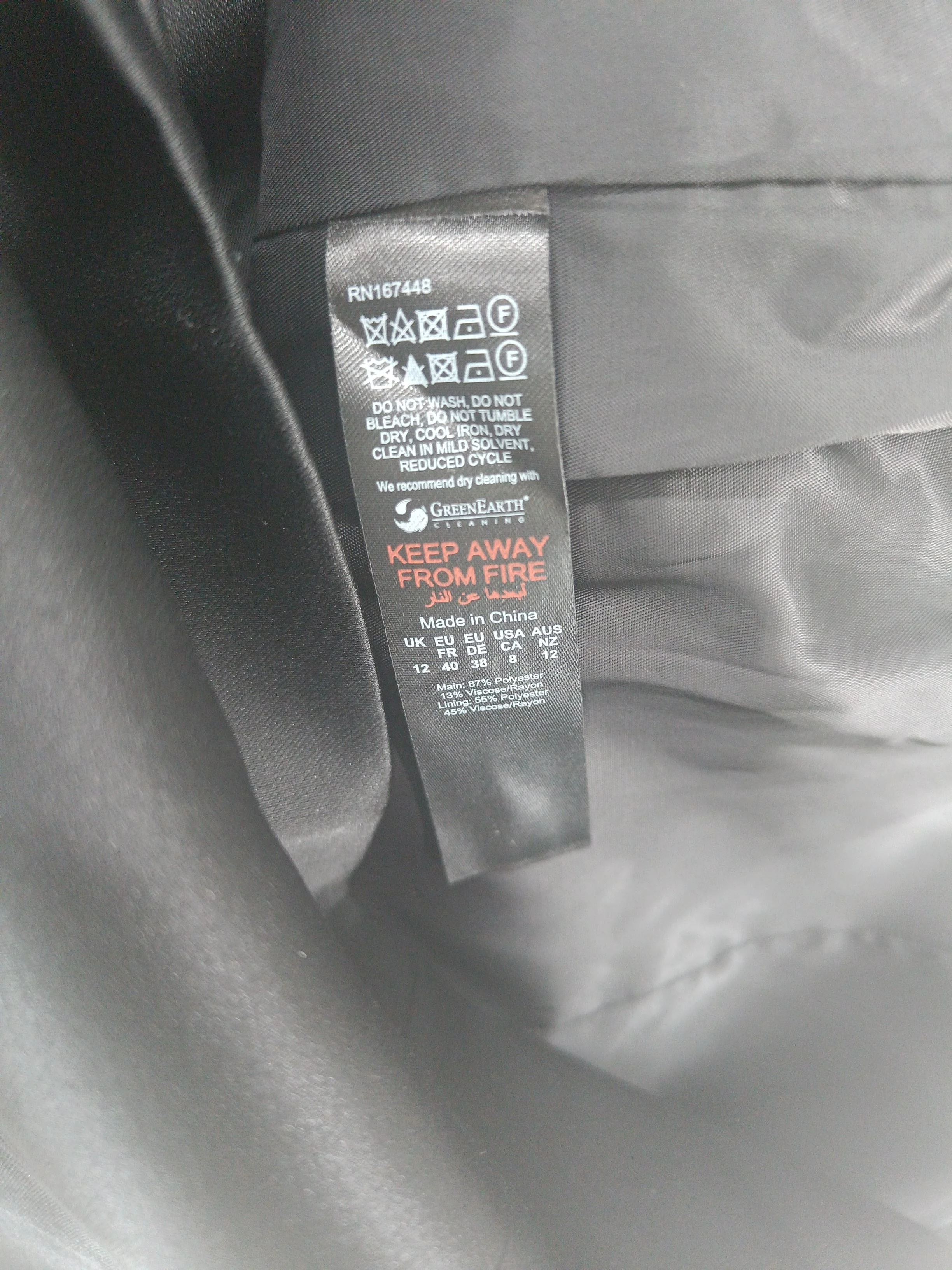Karen Millen Women's Blazer UK 12 Black Polyester New with tags - Image 7