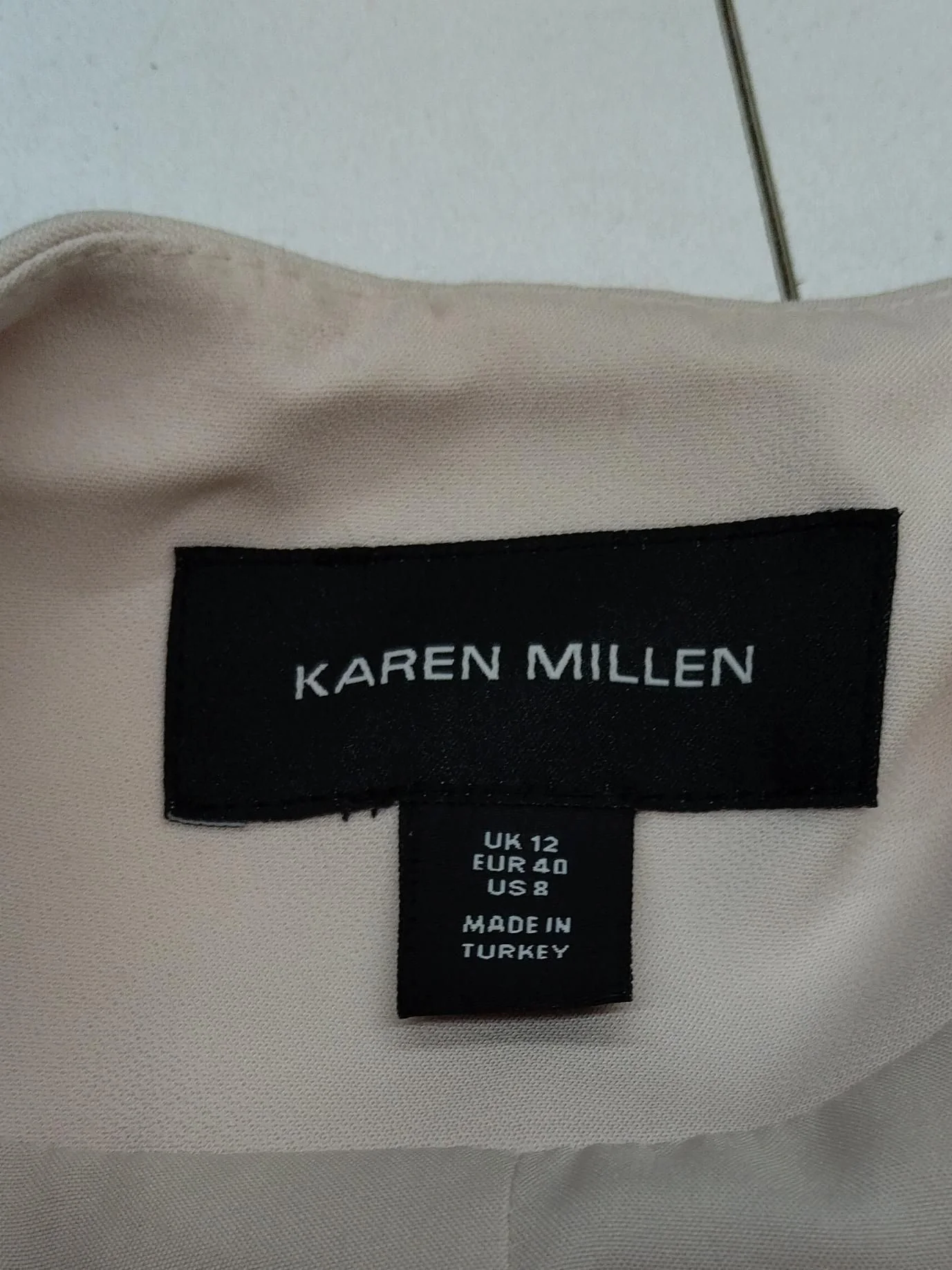 Karen Millen Women's Blazer UK 12 Cream Viscose - Image 5