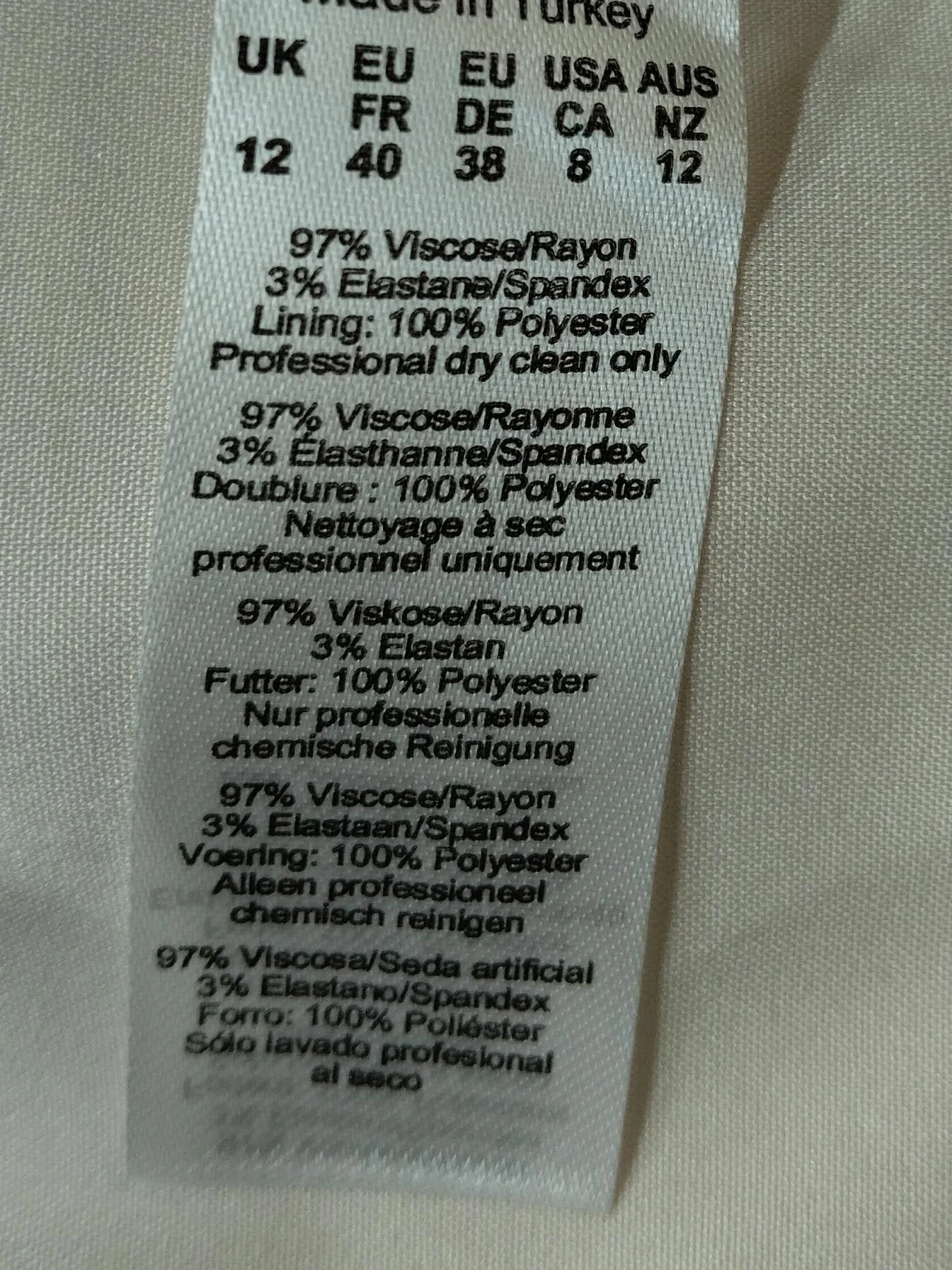 Karen Millen Women's Blazer UK 12 Cream Viscose - Image 6