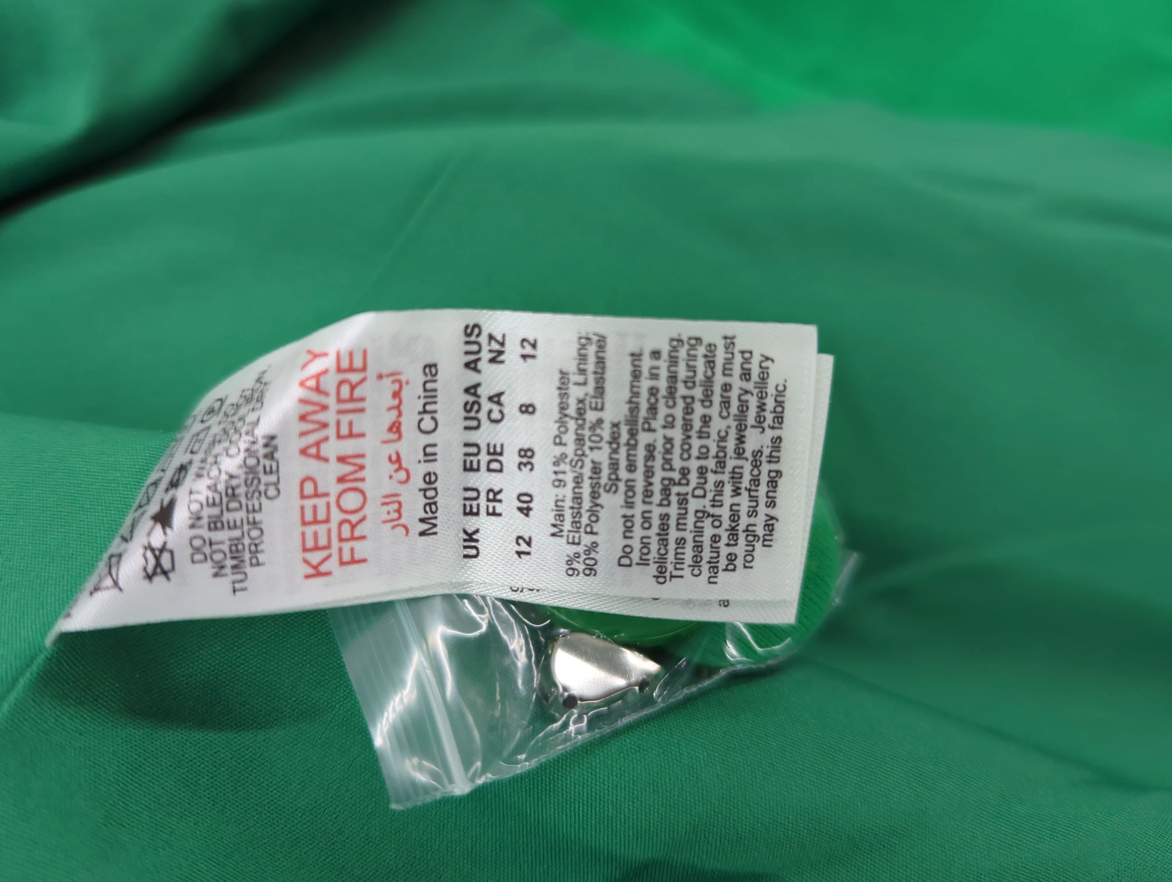 Karen Millen Women's Blazer UK 12 Green Polyester - Image 7