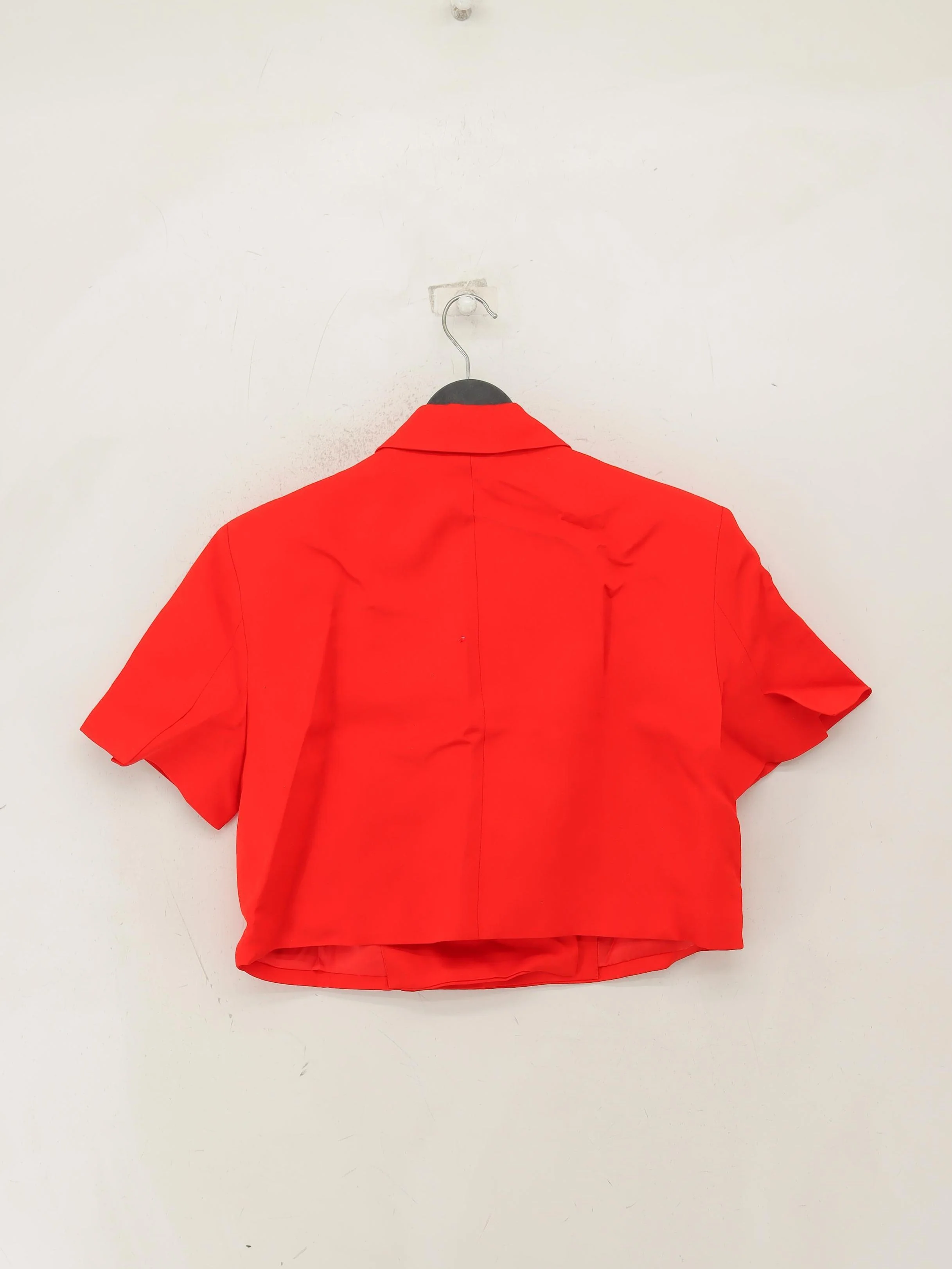 Karen Millen Women's Blazer UK 12 Red Viscose with Linen Overcoat - Image 2