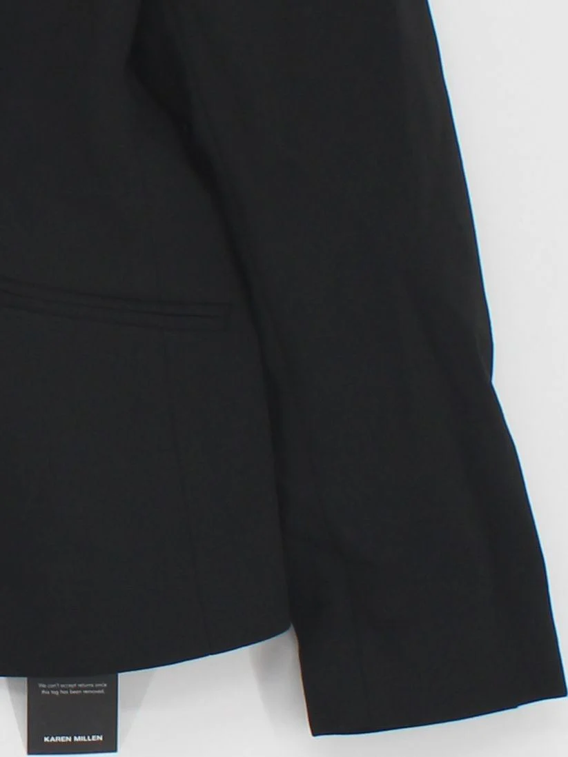 Karen Millen Women's Blazer UK 14 Black Polyester - Image 4