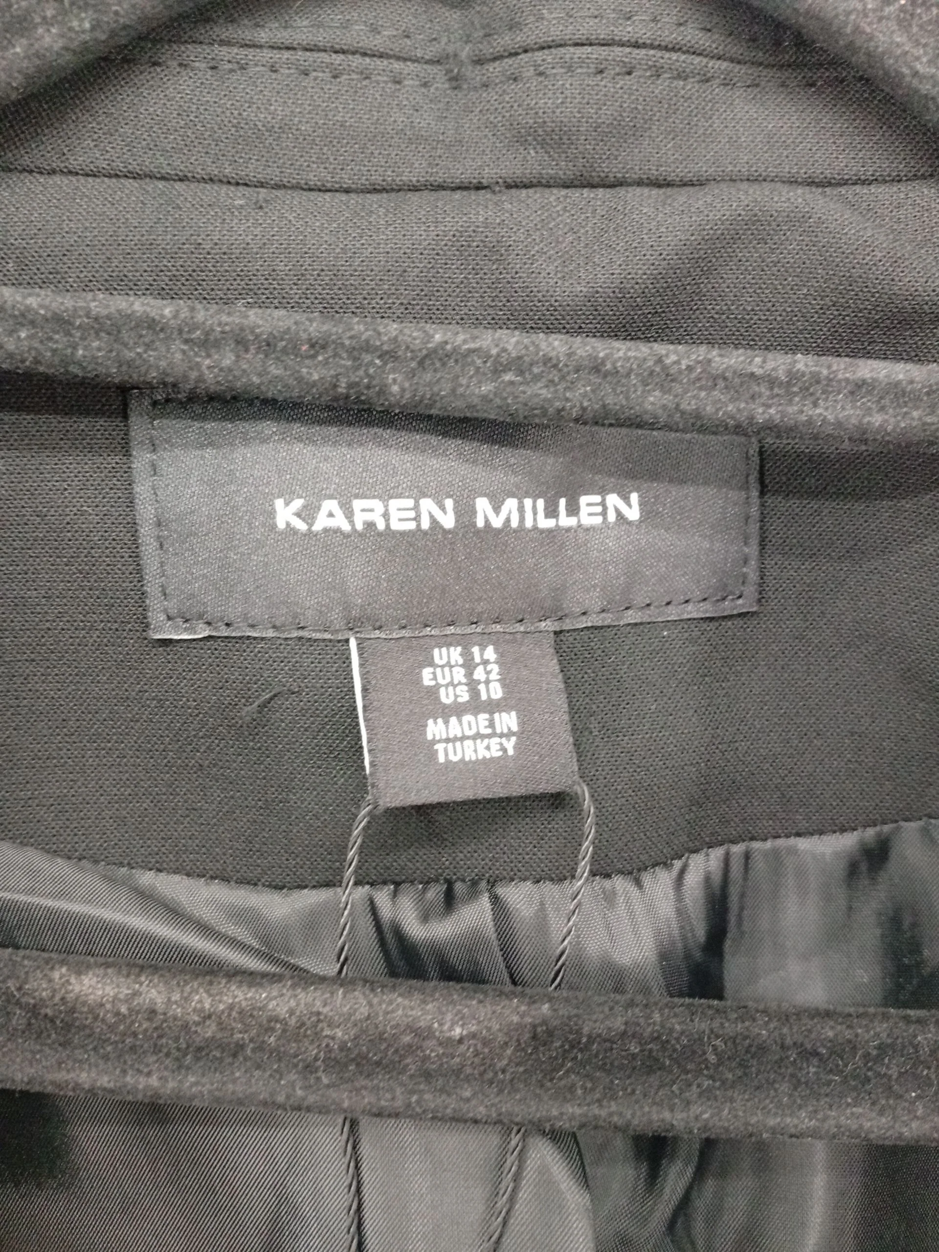 Karen Millen Women's Blazer UK 14 Black Polyester - Image 7