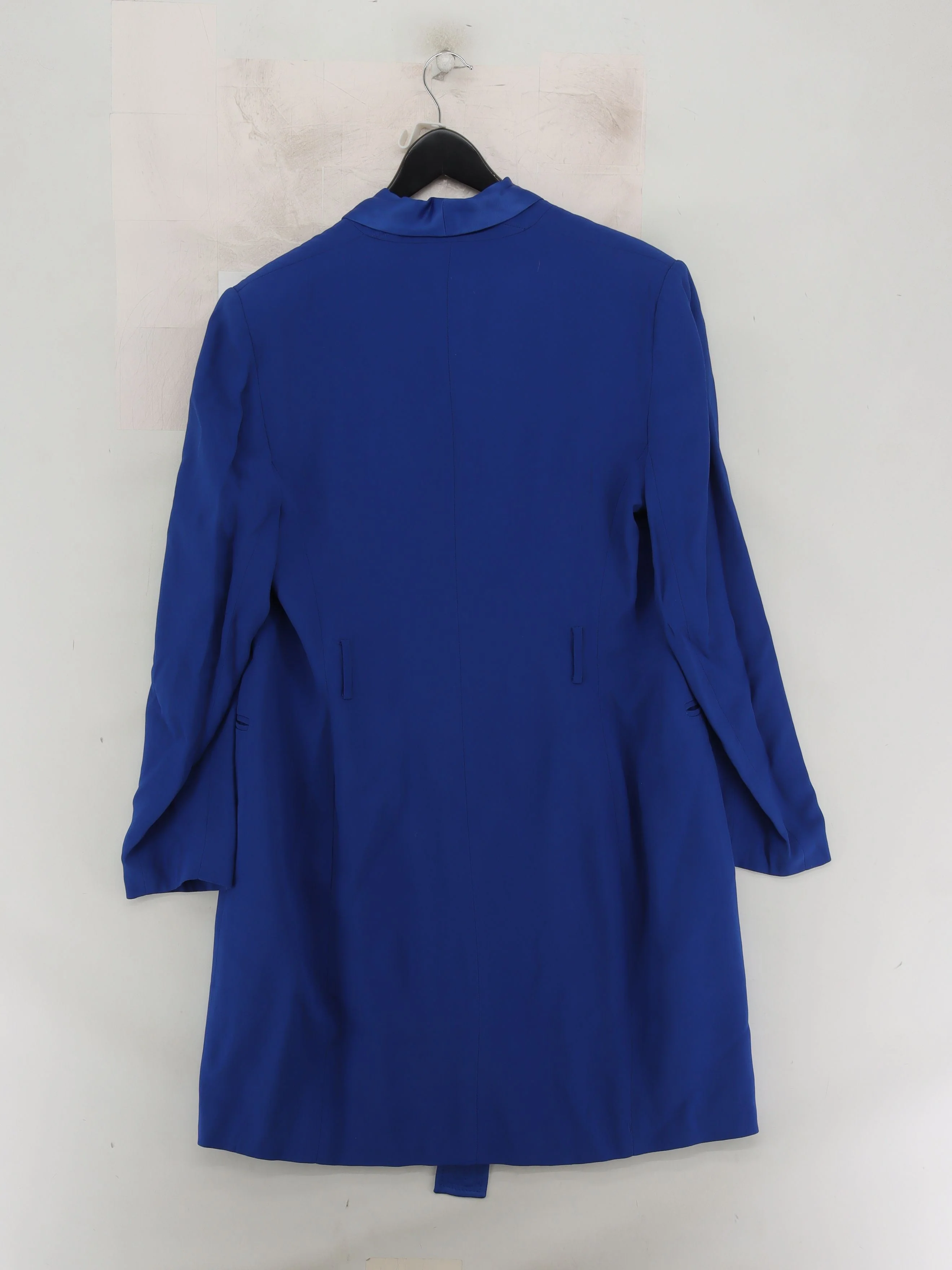 Karen Millen Women's Blazer UK 14 Blue Viscose with Polyester Overcoat - Image 2