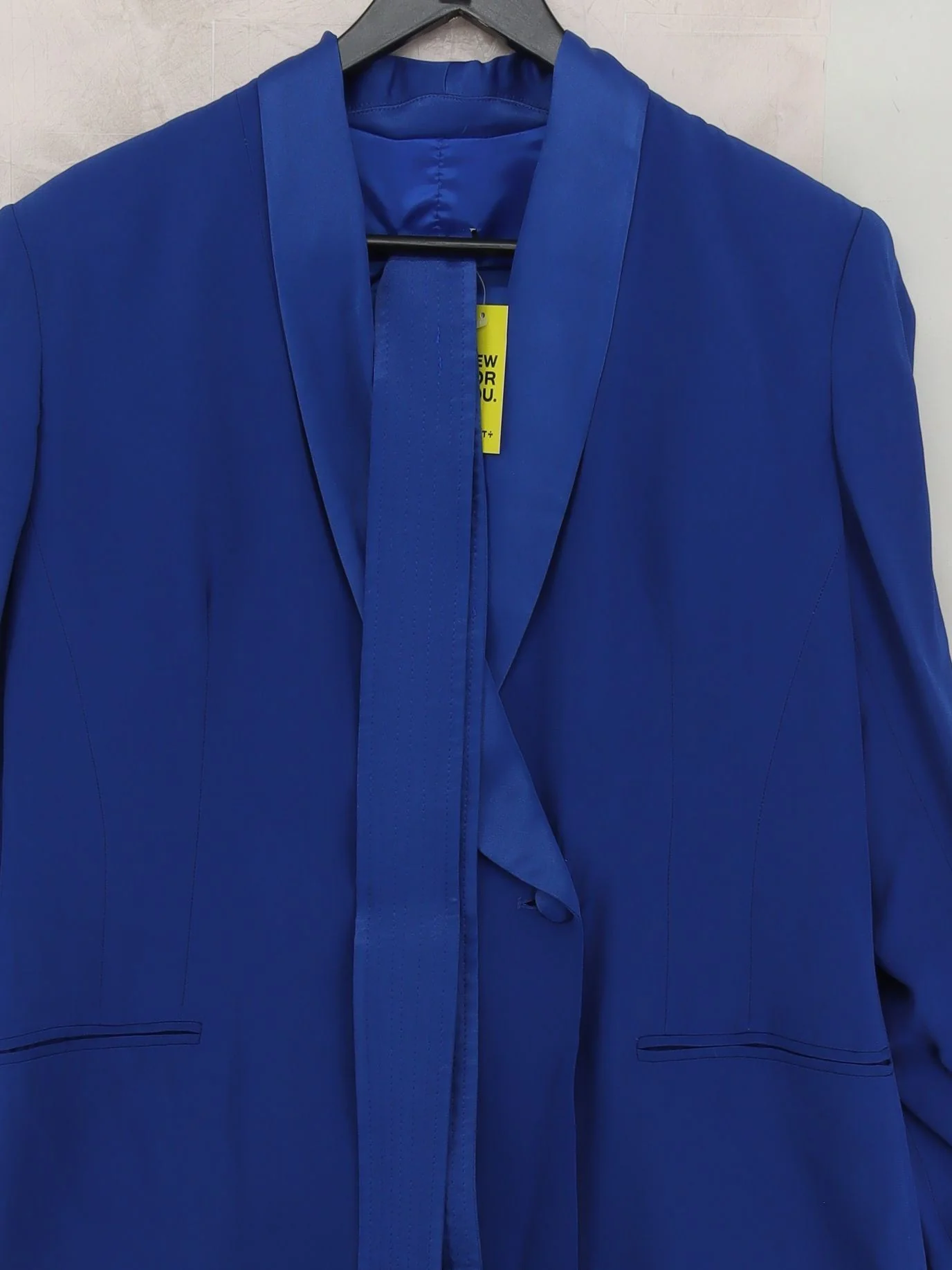 Karen Millen Women's Blazer UK 14 Blue Viscose with Polyester Overcoat - Image 3