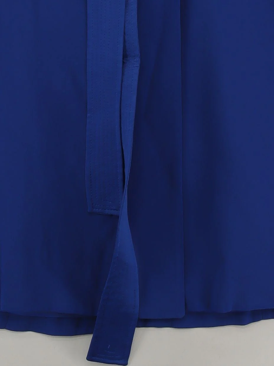 Karen Millen Women's Blazer UK 14 Blue Viscose with Polyester Overcoat - Image 4
