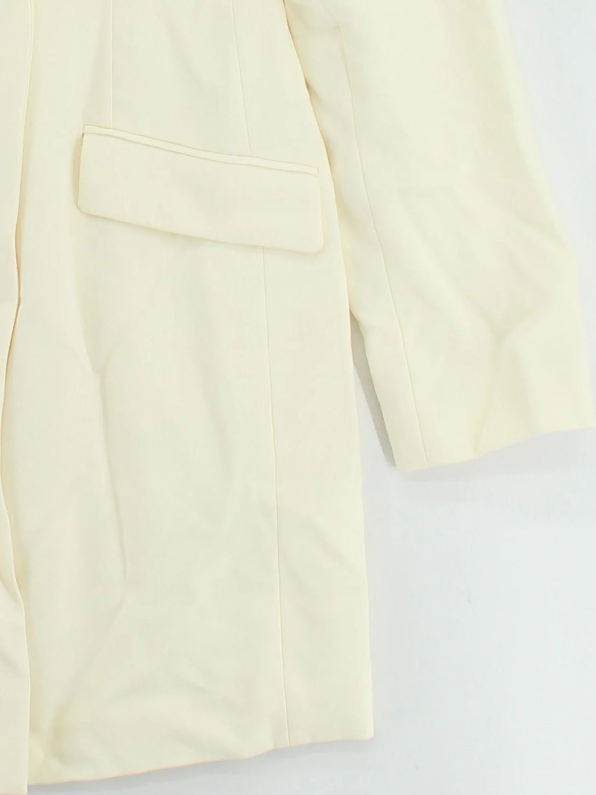 Karen Millen Women's Blazer UK 14 Cream Polyester - Image 4