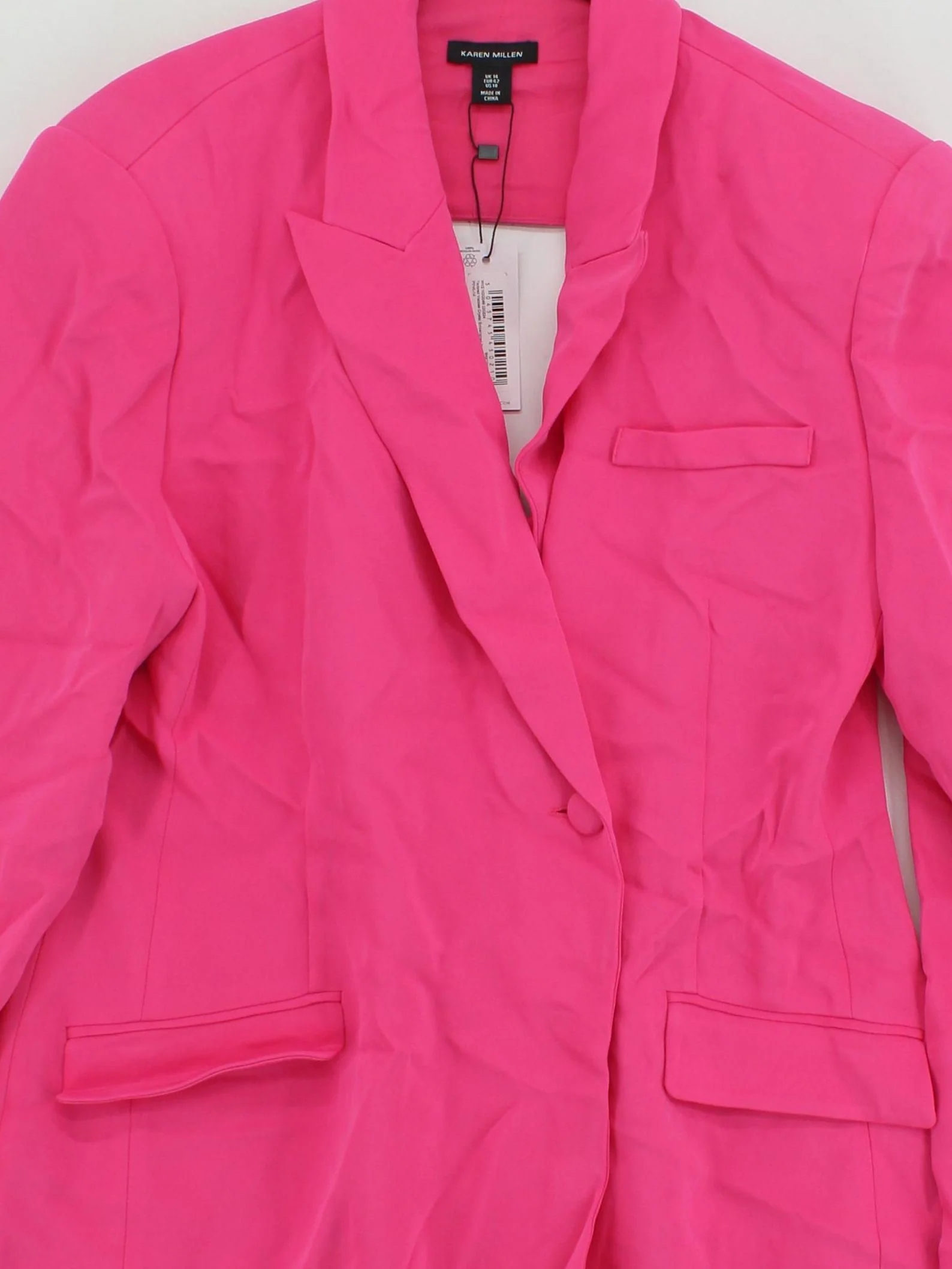 Karen Millen Women's Blazer UK 14 Pink Viscose New with tags - Image 3