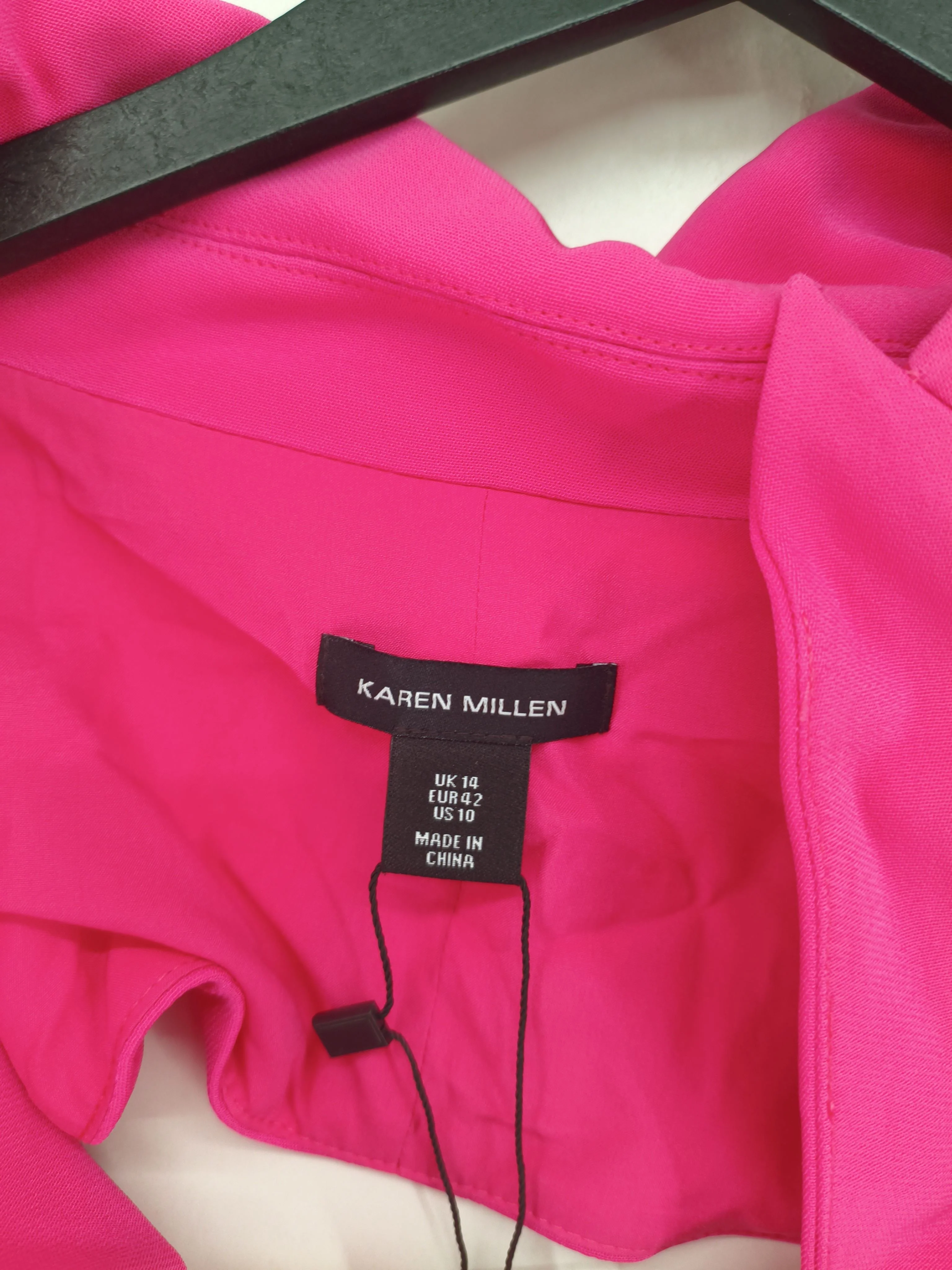Karen Millen Women's Blazer UK 14 Pink Viscose New with tags - Image 5