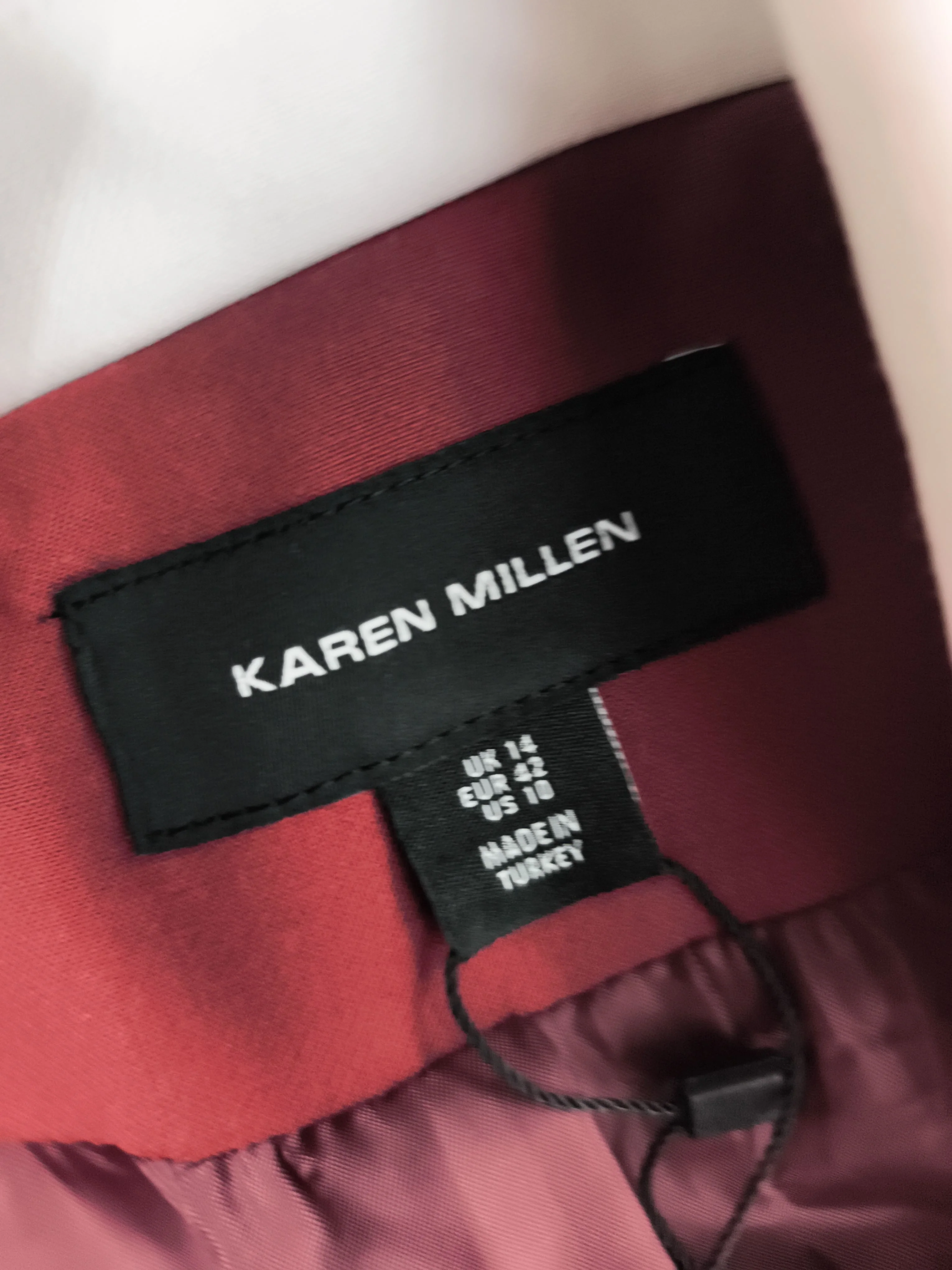 Karen Millen Women's Blazer UK 14 Red Polyester New with tags - Image 5