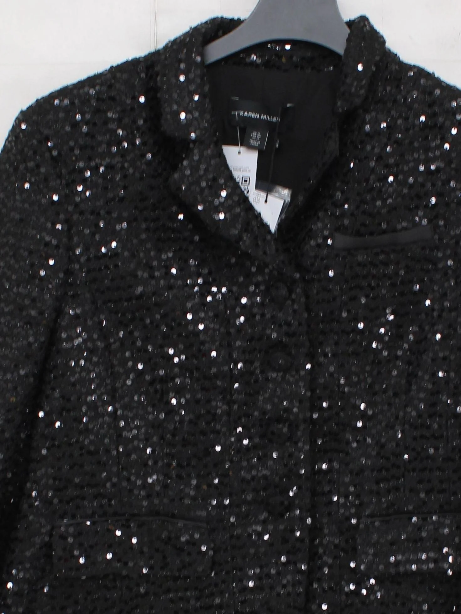 Karen Millen Women's Blazer UK 16 Black 100% Polyester Overcoat - Image 3