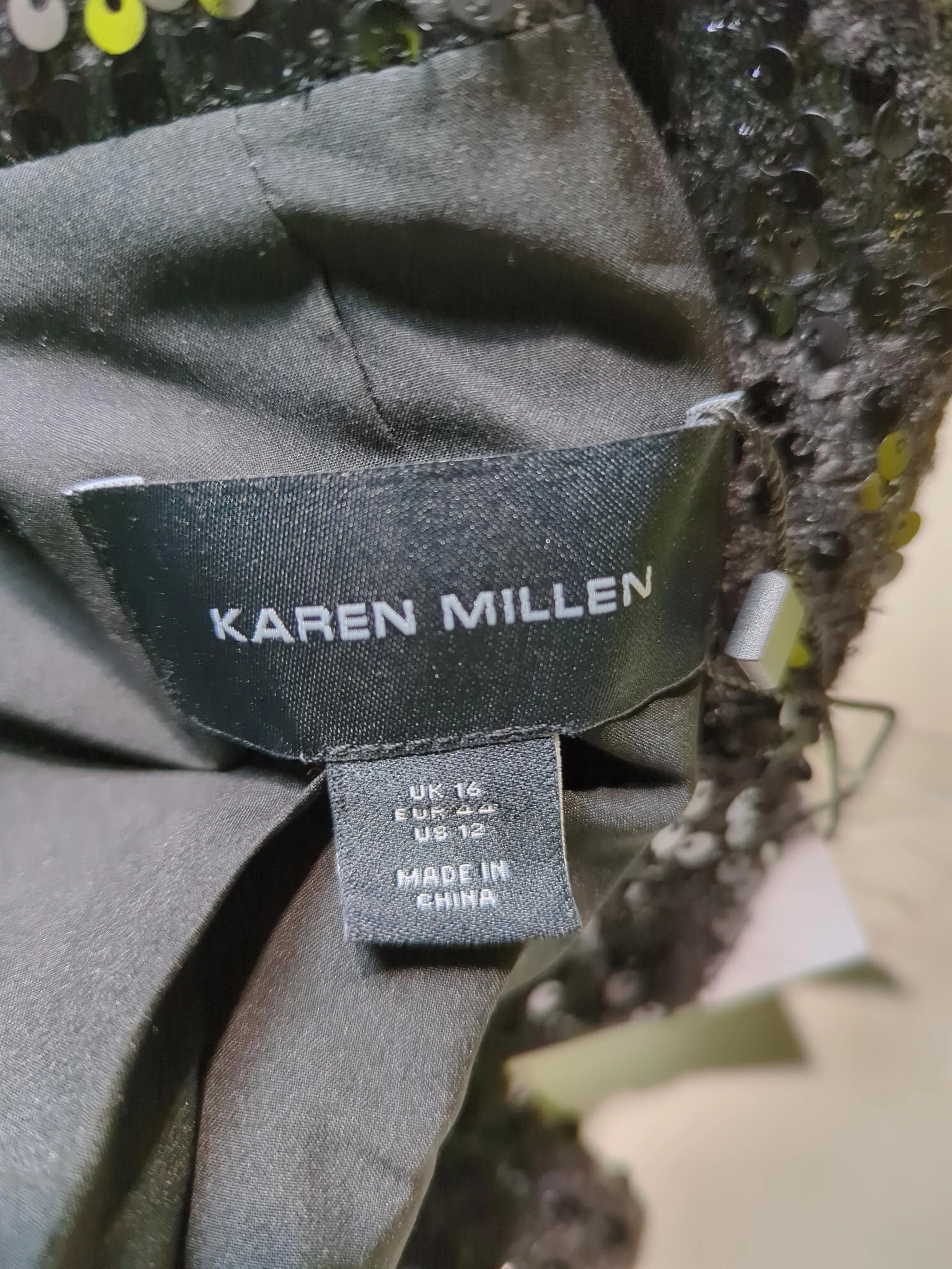 Karen Millen Women's Blazer UK 16 Black 100% Polyester Overcoat - Image 5