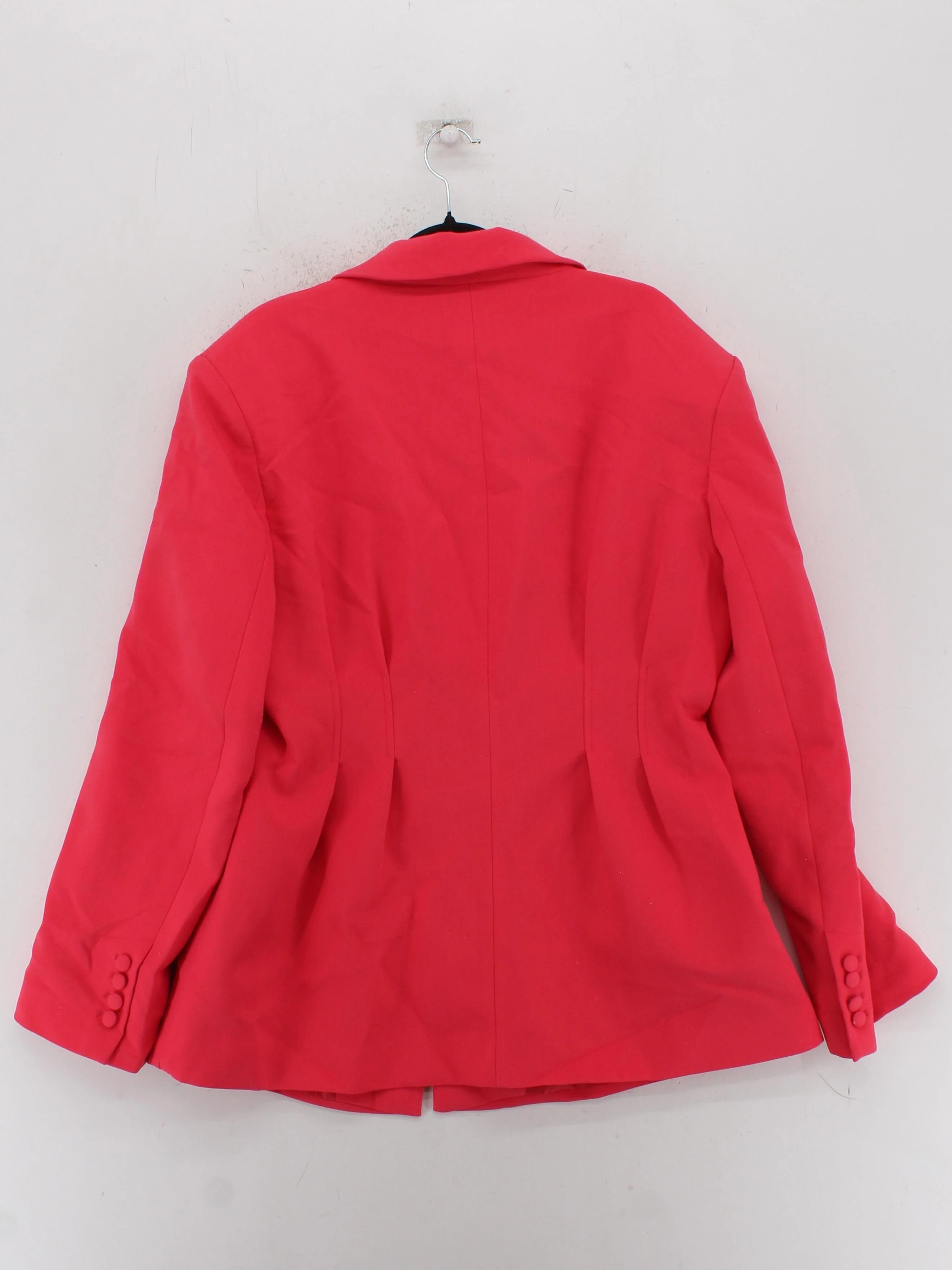Karen Millen Women's Blazer UK 16 Pink Polyester with Viscose, Elastane Overcoat - Image 2