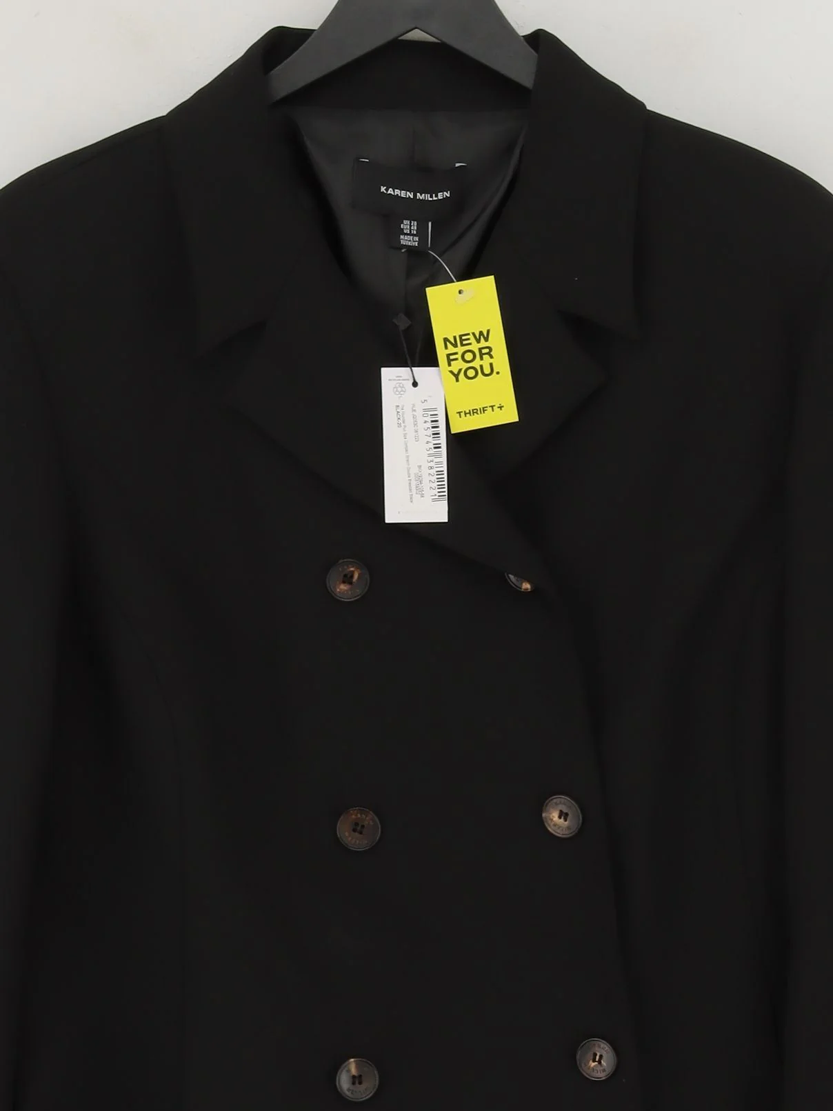 Karen Millen Women's Blazer UK 20 Black Polyester New with tags - Image 3