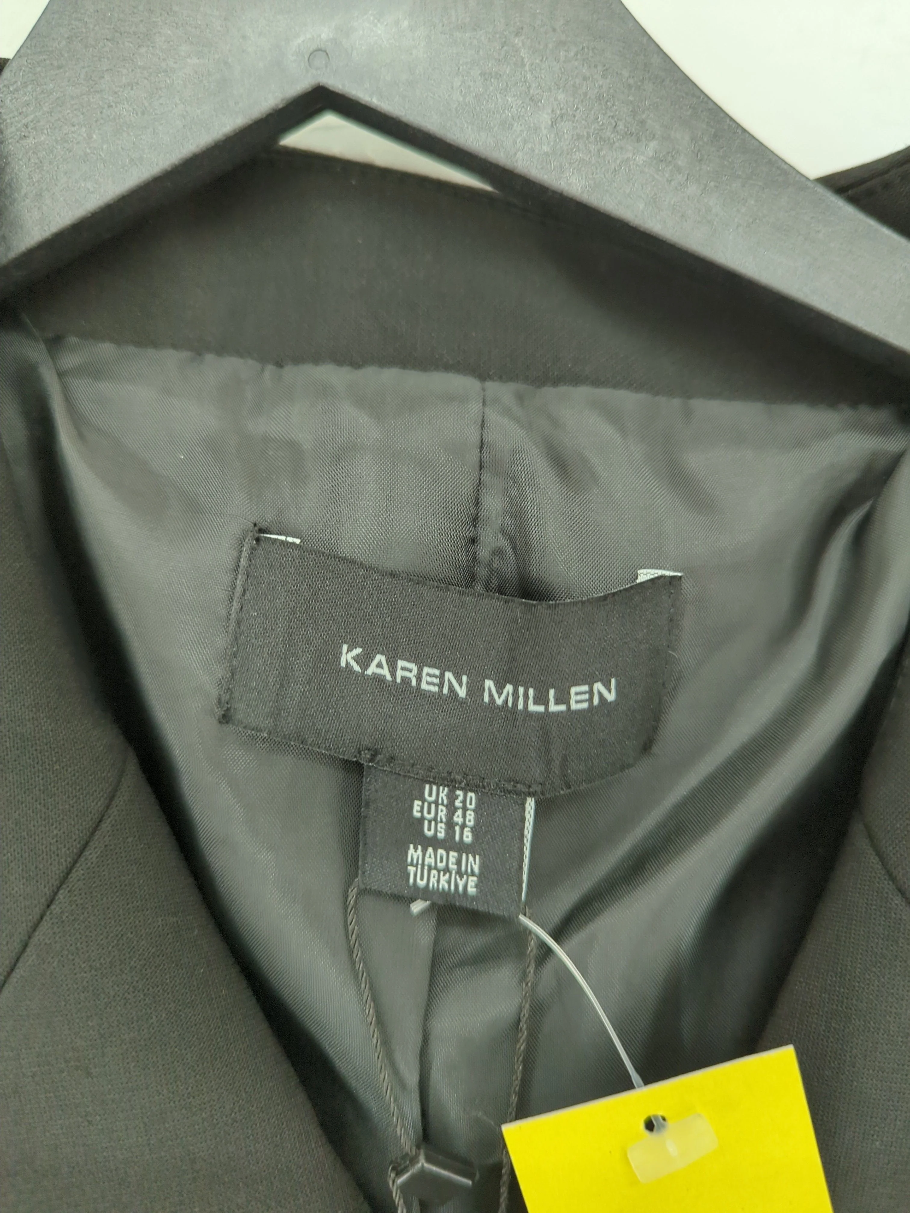 Karen Millen Women's Blazer UK 20 Black Polyester New with tags - Image 5