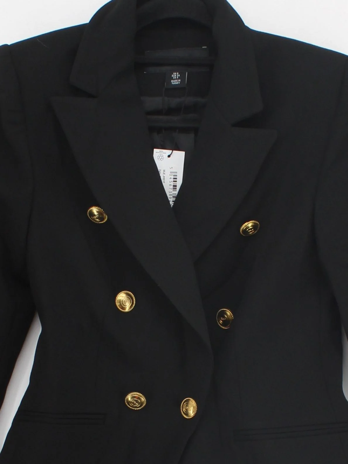 Karen Millen Women's Blazer UK 6 Black Polyester New with tags - Image 3