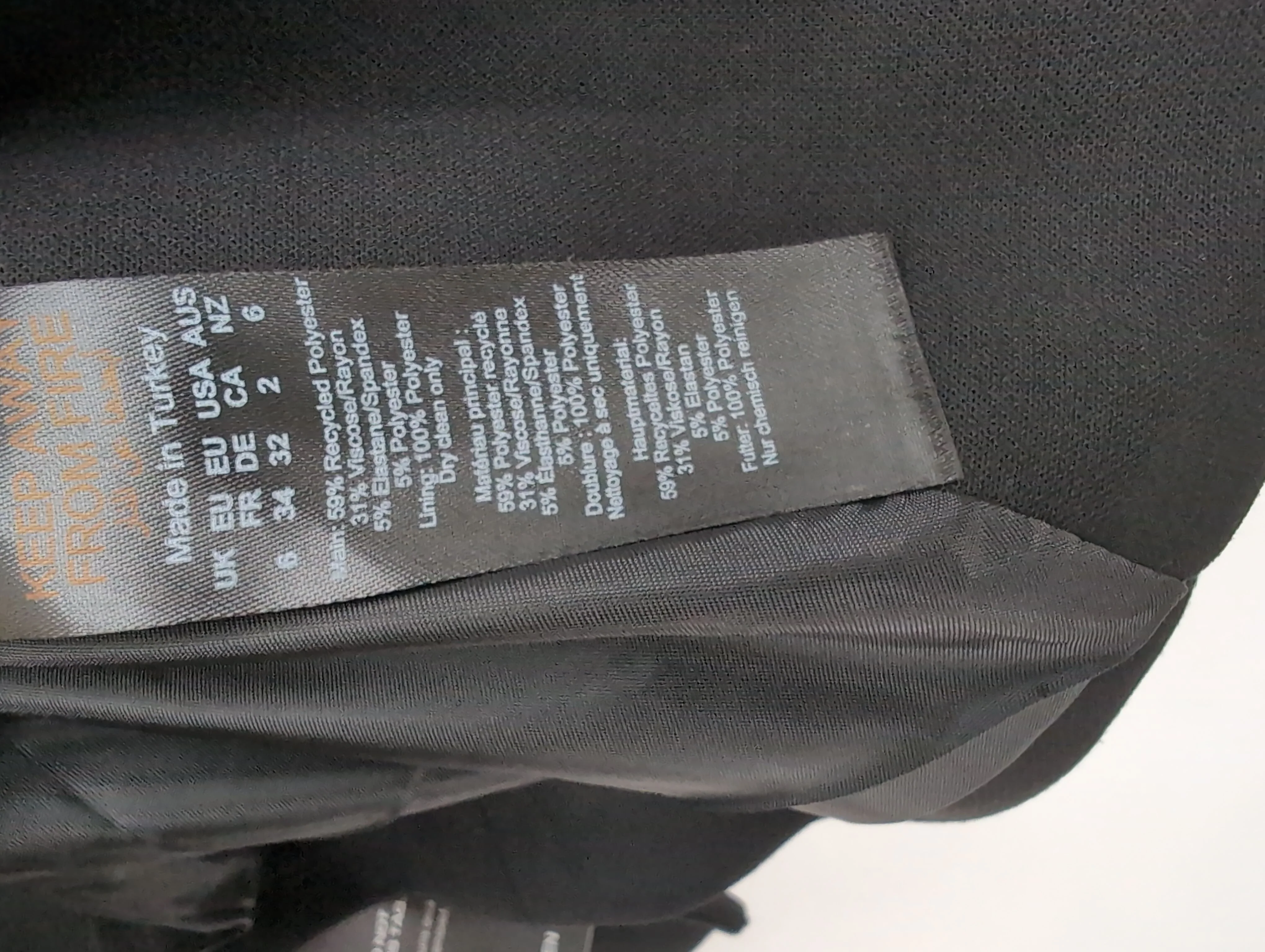Karen Millen Women's Blazer UK 6 Black Polyester New with tags - Image 6
