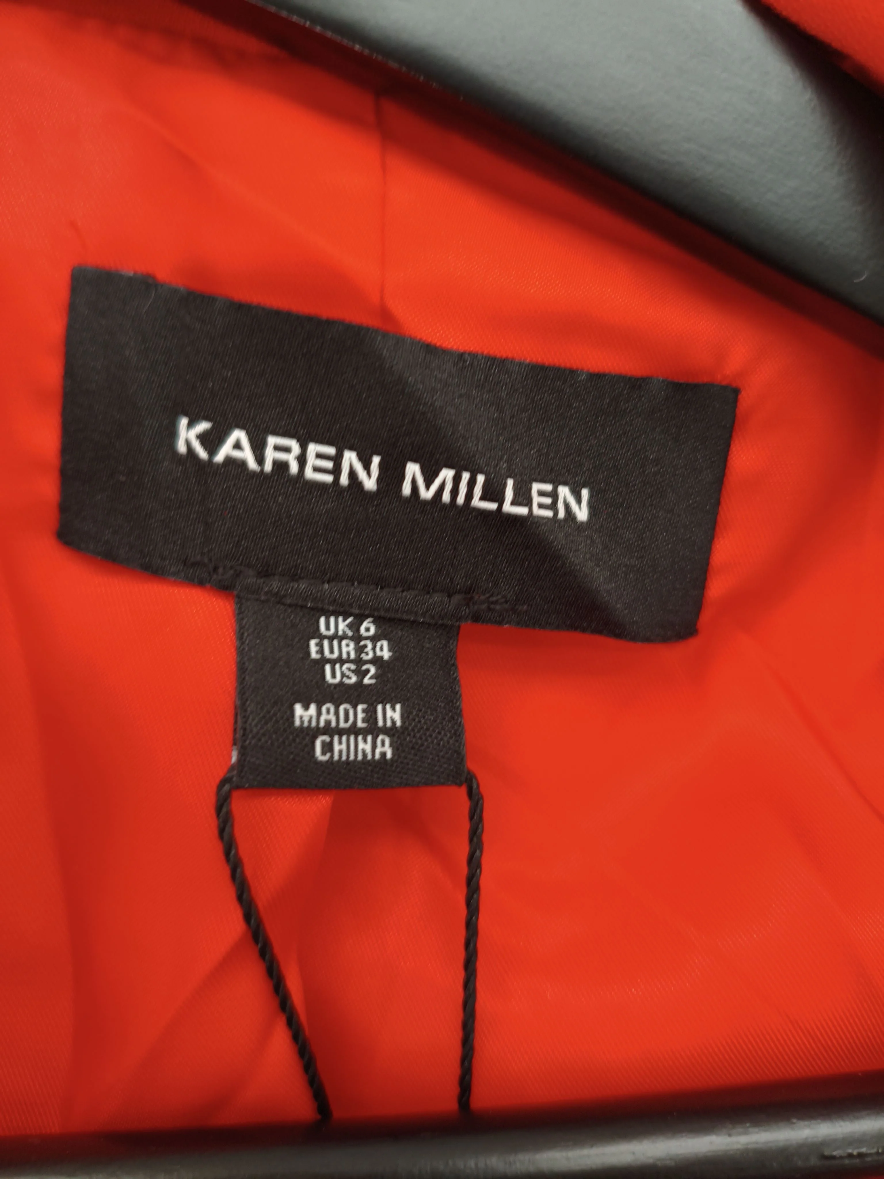 Karen Millen Women's Blazer UK 6 Red Polyester with Viscose, Elastane Overcoat - Image 6