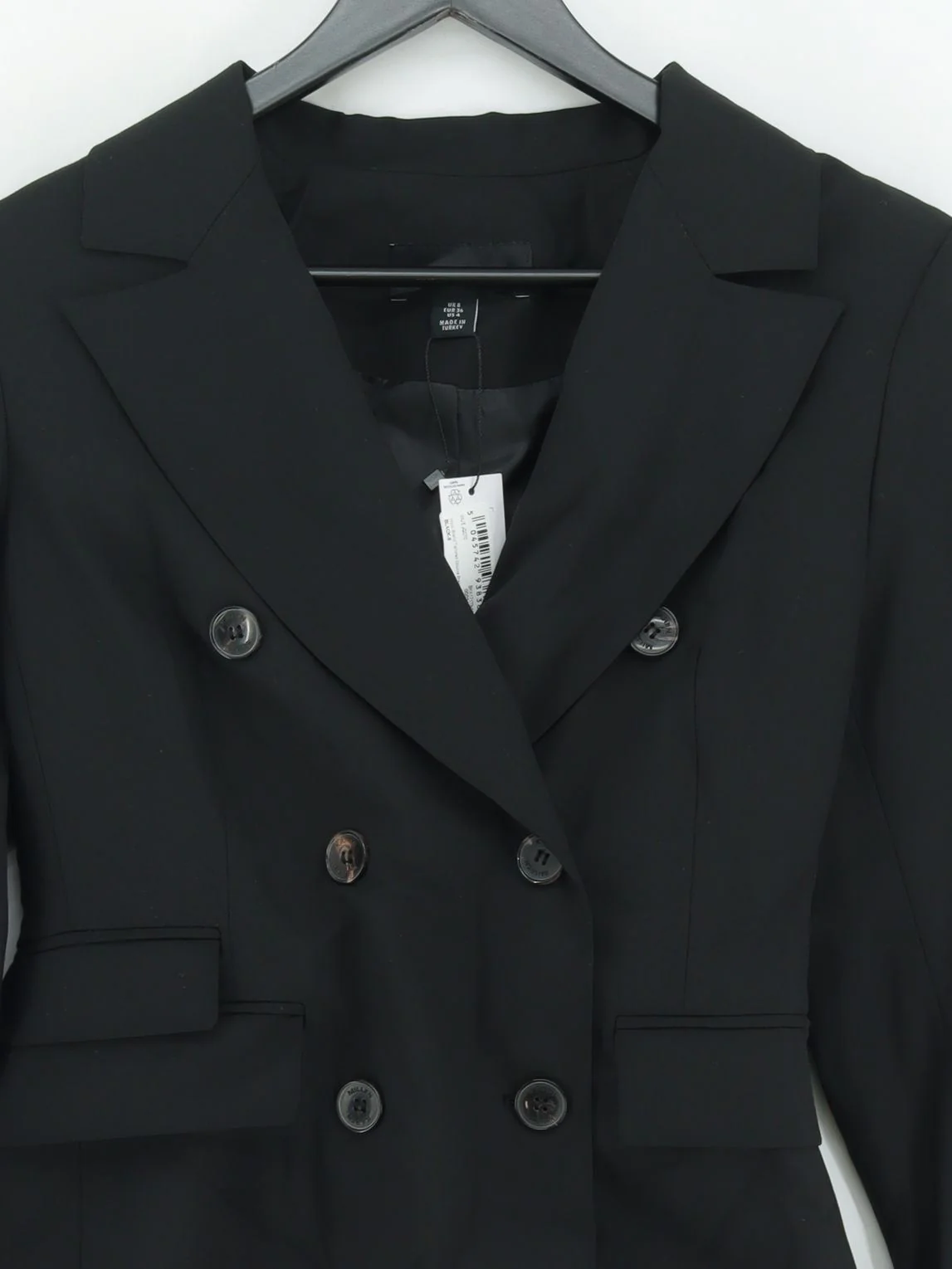 Karen Millen Women's Blazer UK 8 Black Polyester New with tags - Image 4
