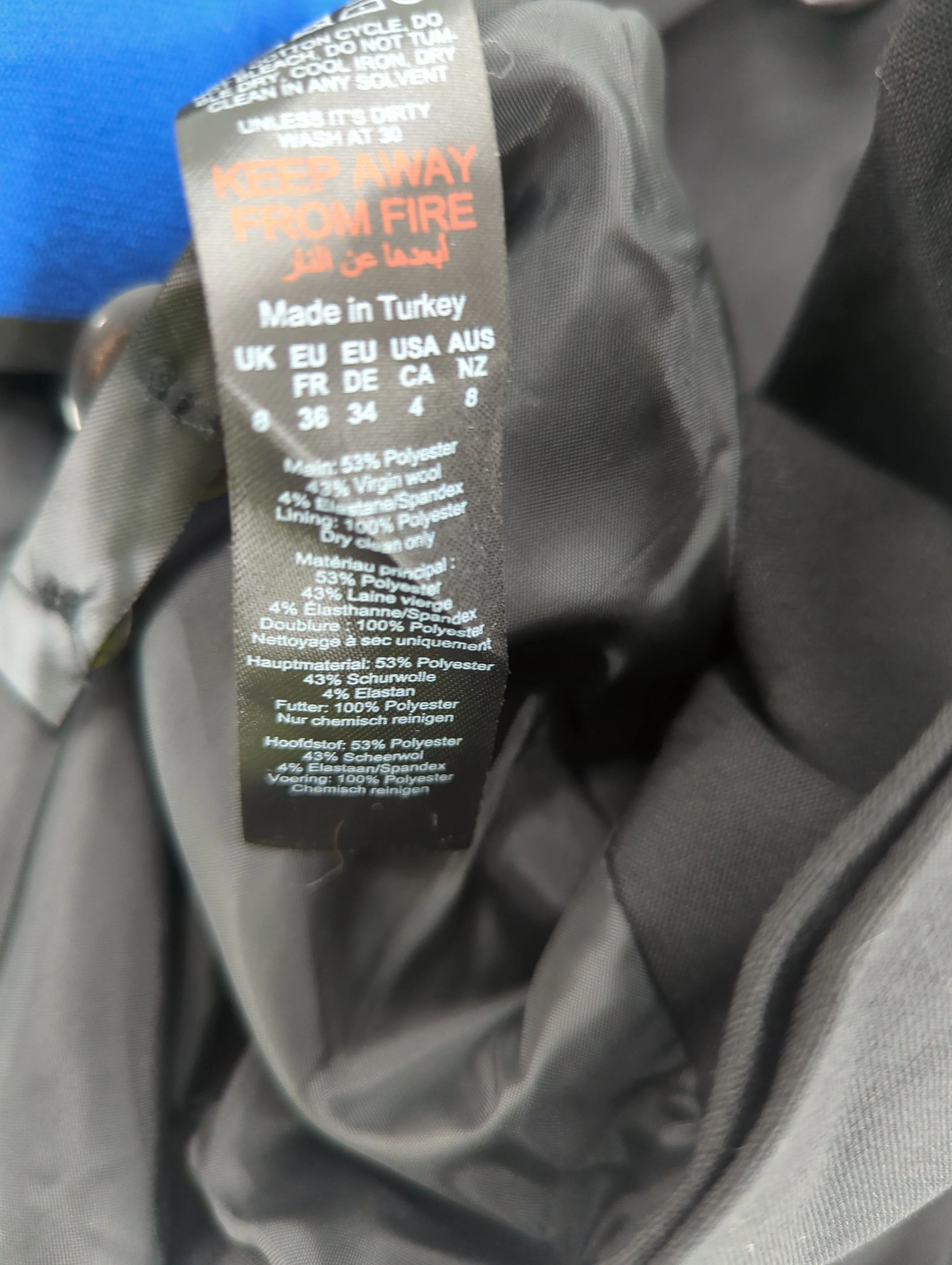 Karen Millen Women's Blazer UK 8 Black Polyester New with tags - Image 7