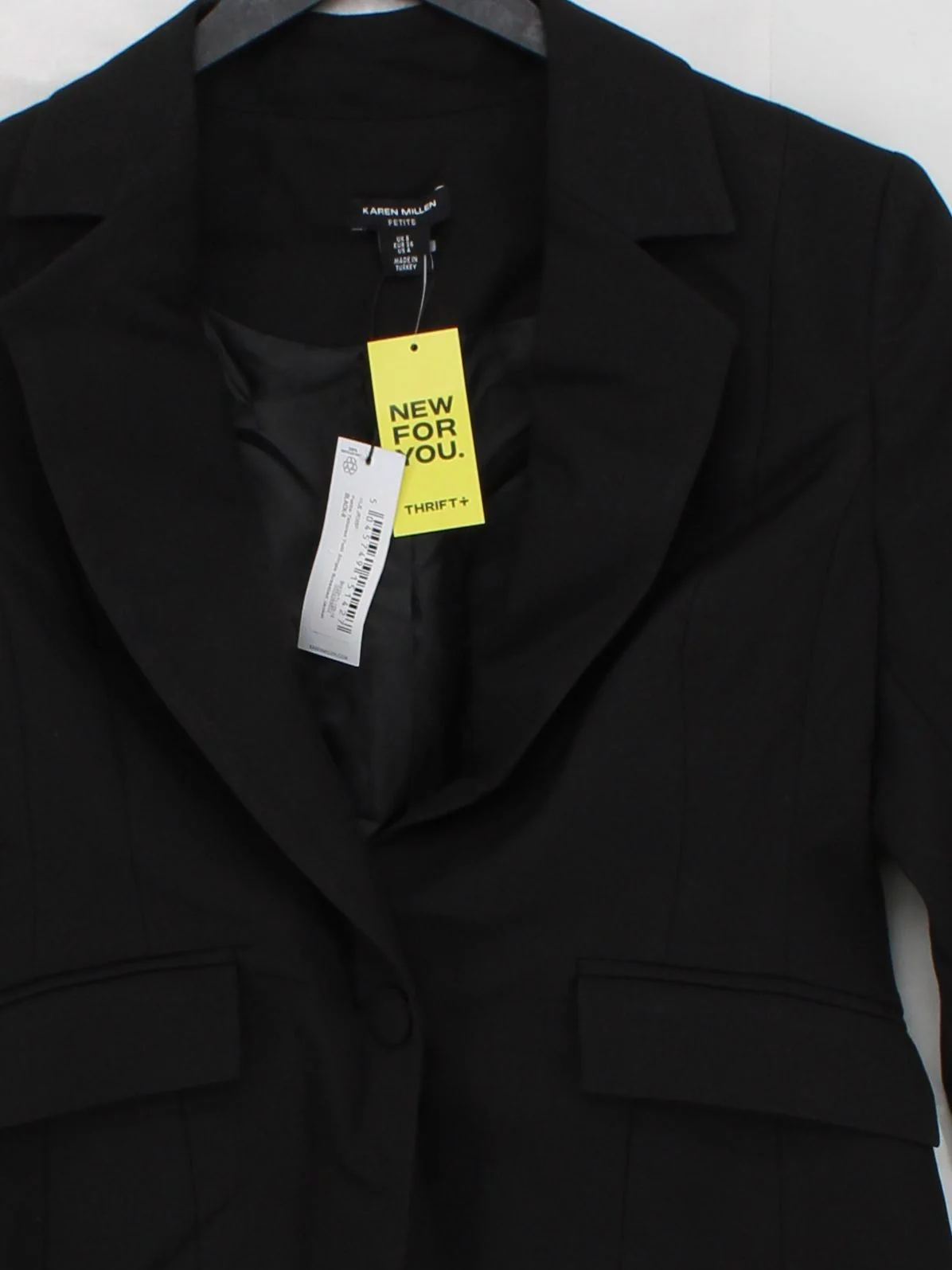 Karen Millen Women's Blazer UK 8 Black Polyester New with tags - Image 4