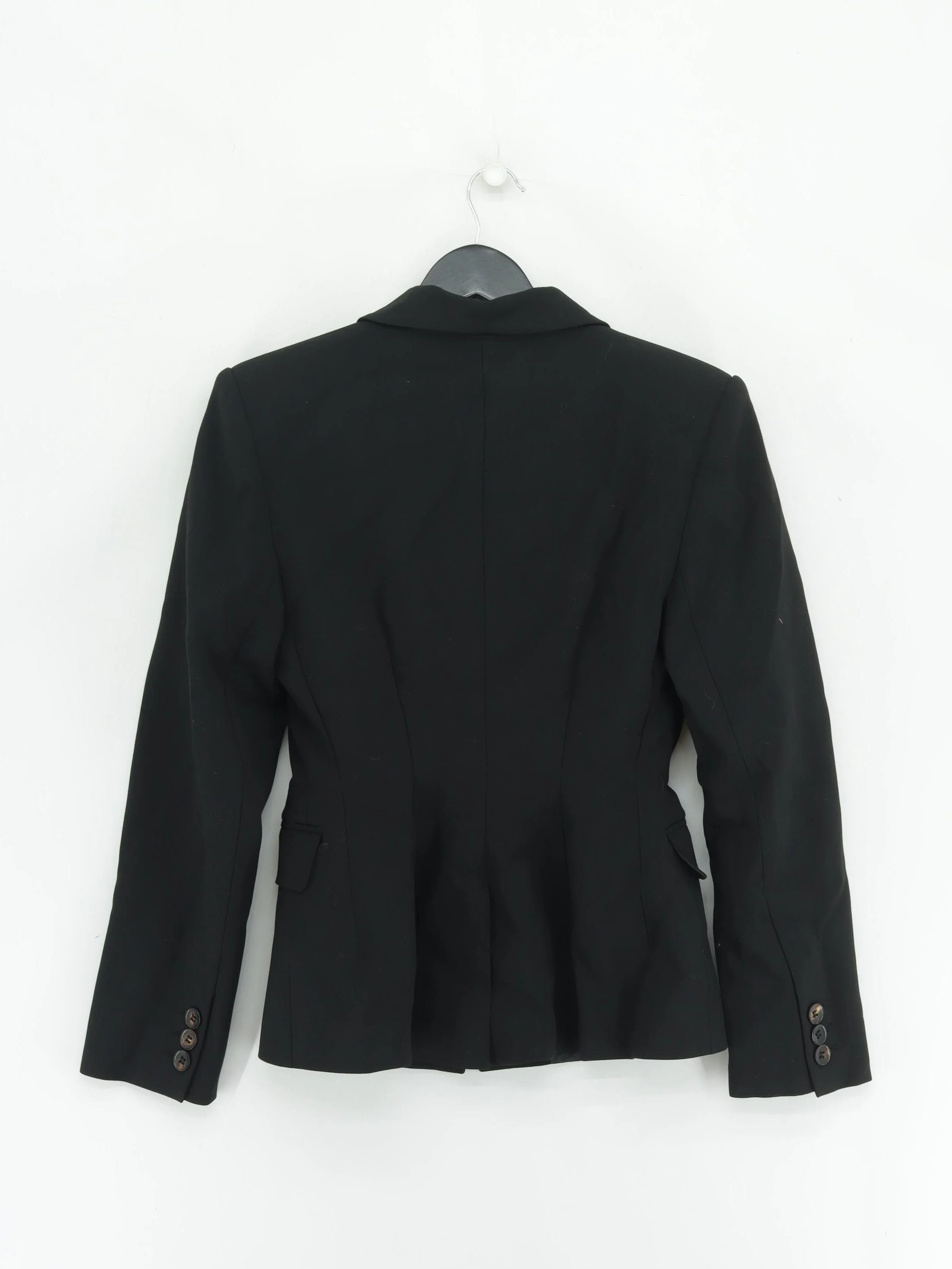 Karen Millen Women's Blazer UK 8 Black Polyester with Viscose, Elastane Overcoat - Image 2