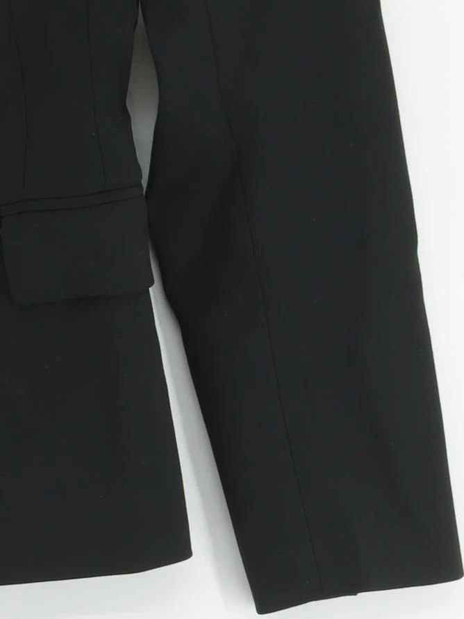 Karen Millen Women's Blazer UK 8 Black Polyester with Viscose, Elastane Overcoat - Image 4